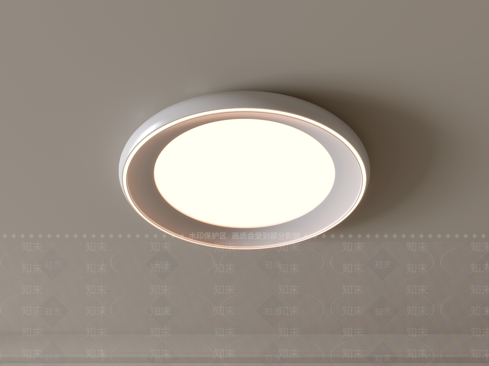 现代吸顶灯3D模型下载【ID:1194698329】