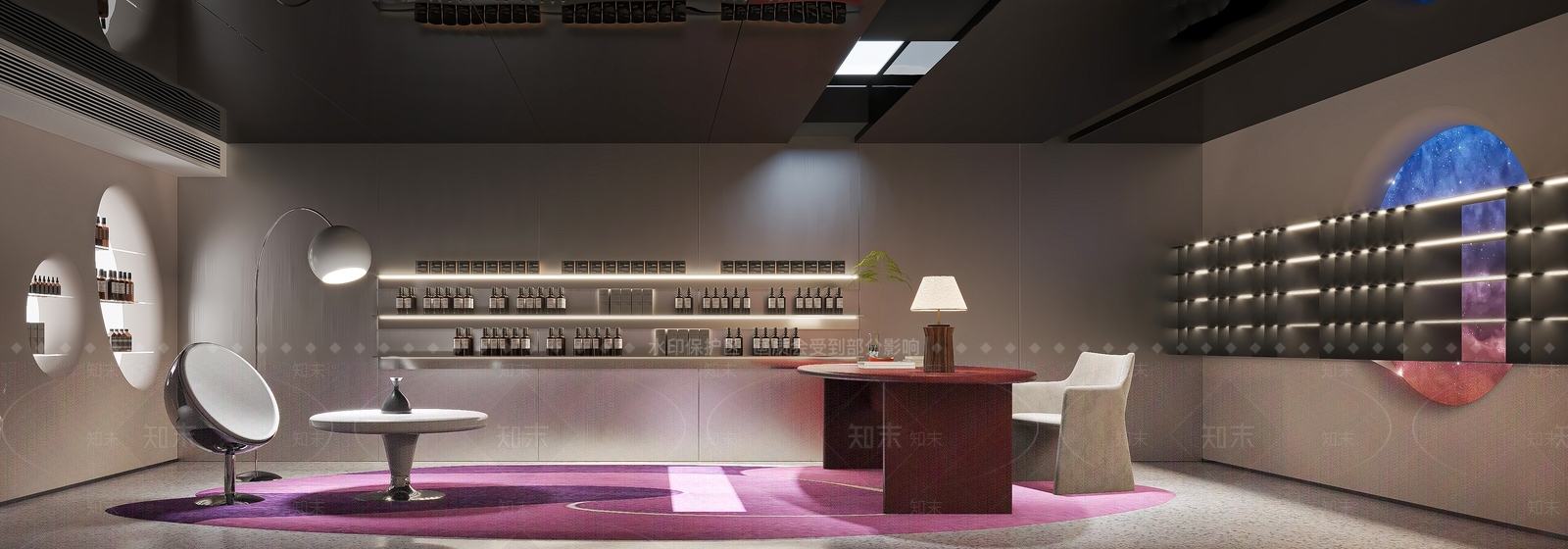 现代轻奢直播间3D模型下载【ID:1194676884】
