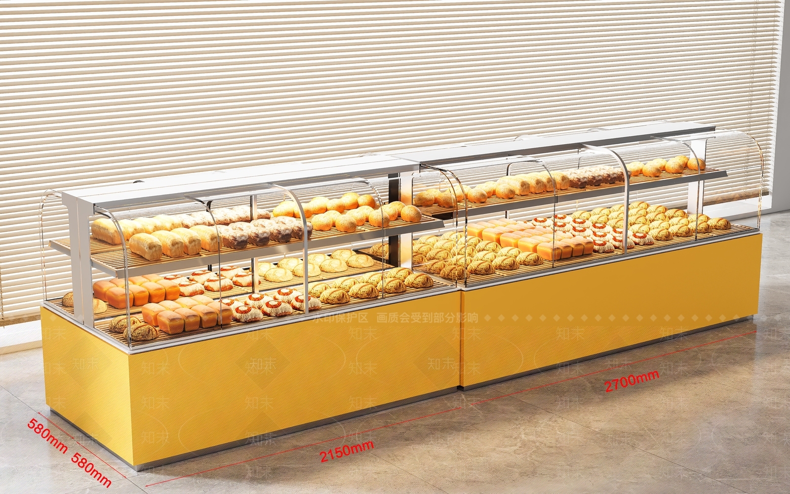 现代甜品面包店SU模型下载【ID:1194677625】