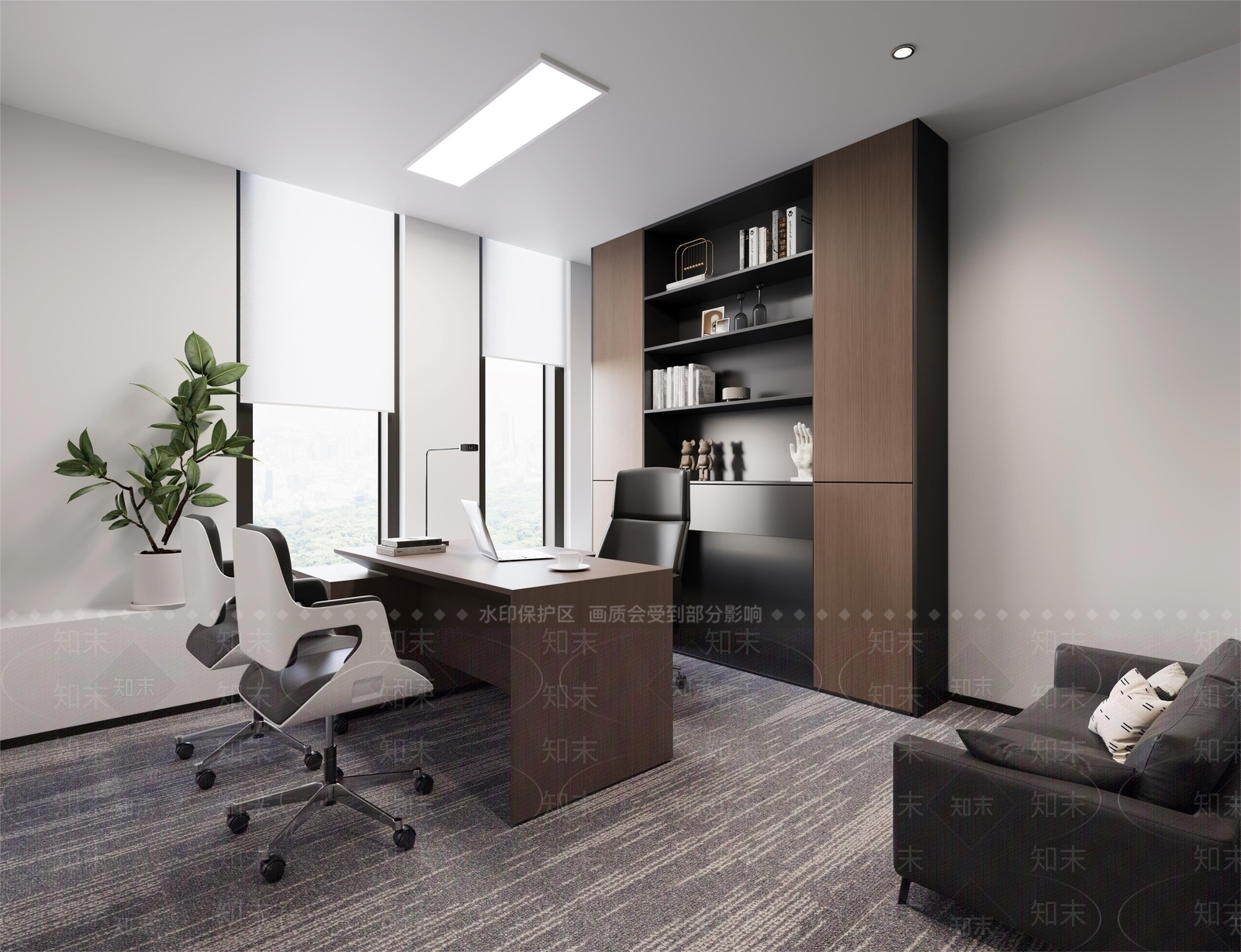 意式经理办公室SU模型下载【ID:1194678295】