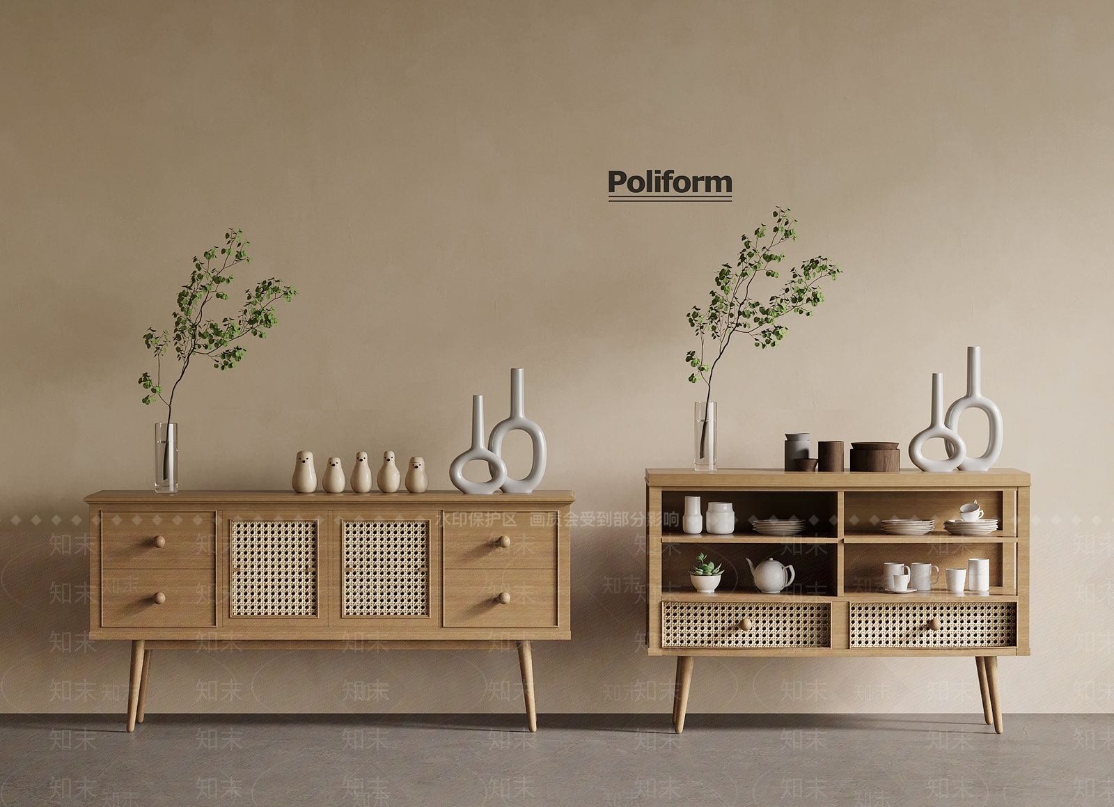 现代北欧其他柜子3D模型下载【ID:1194679963】