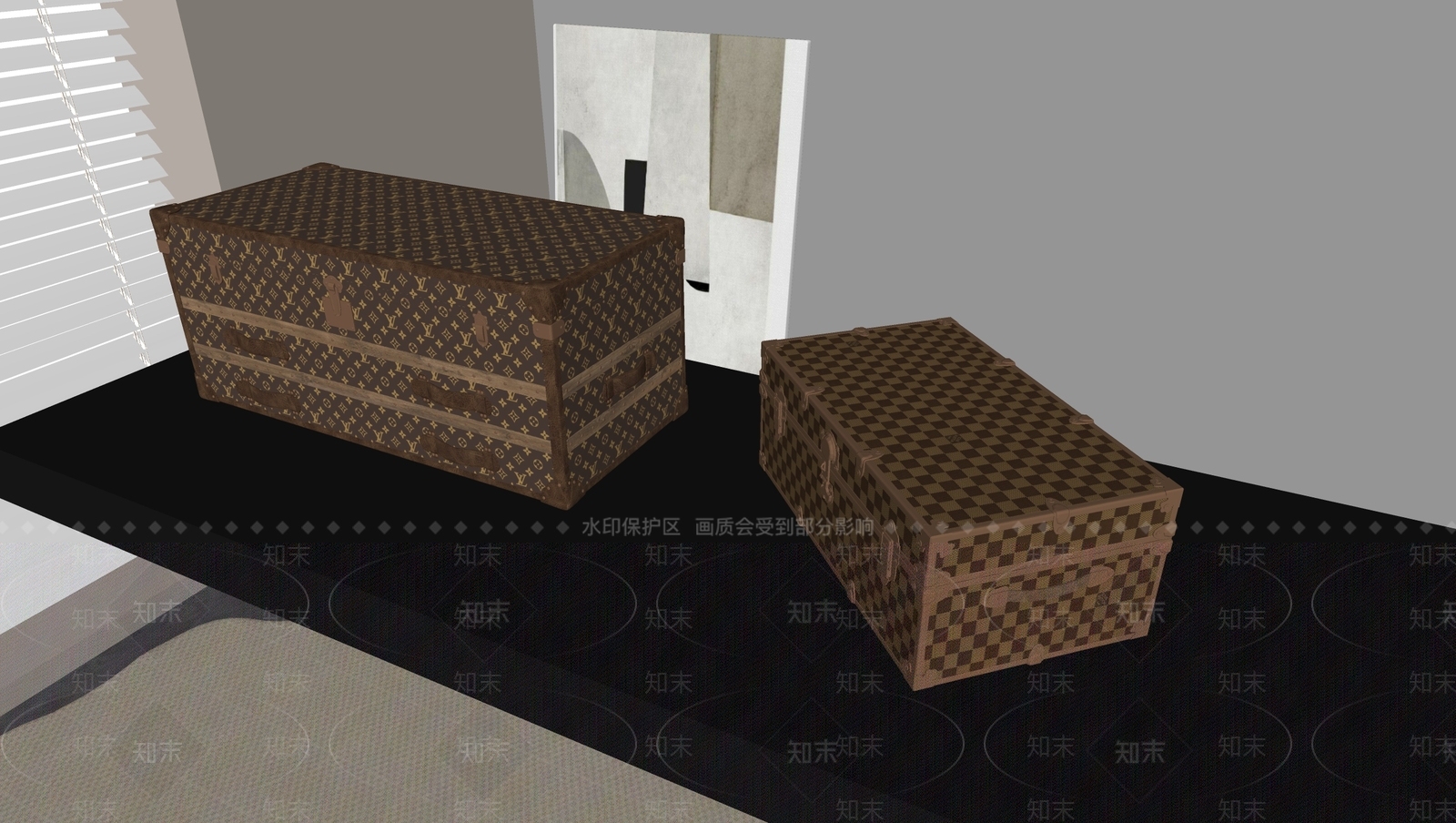 行李箱SU模型下载【ID:1194680365】