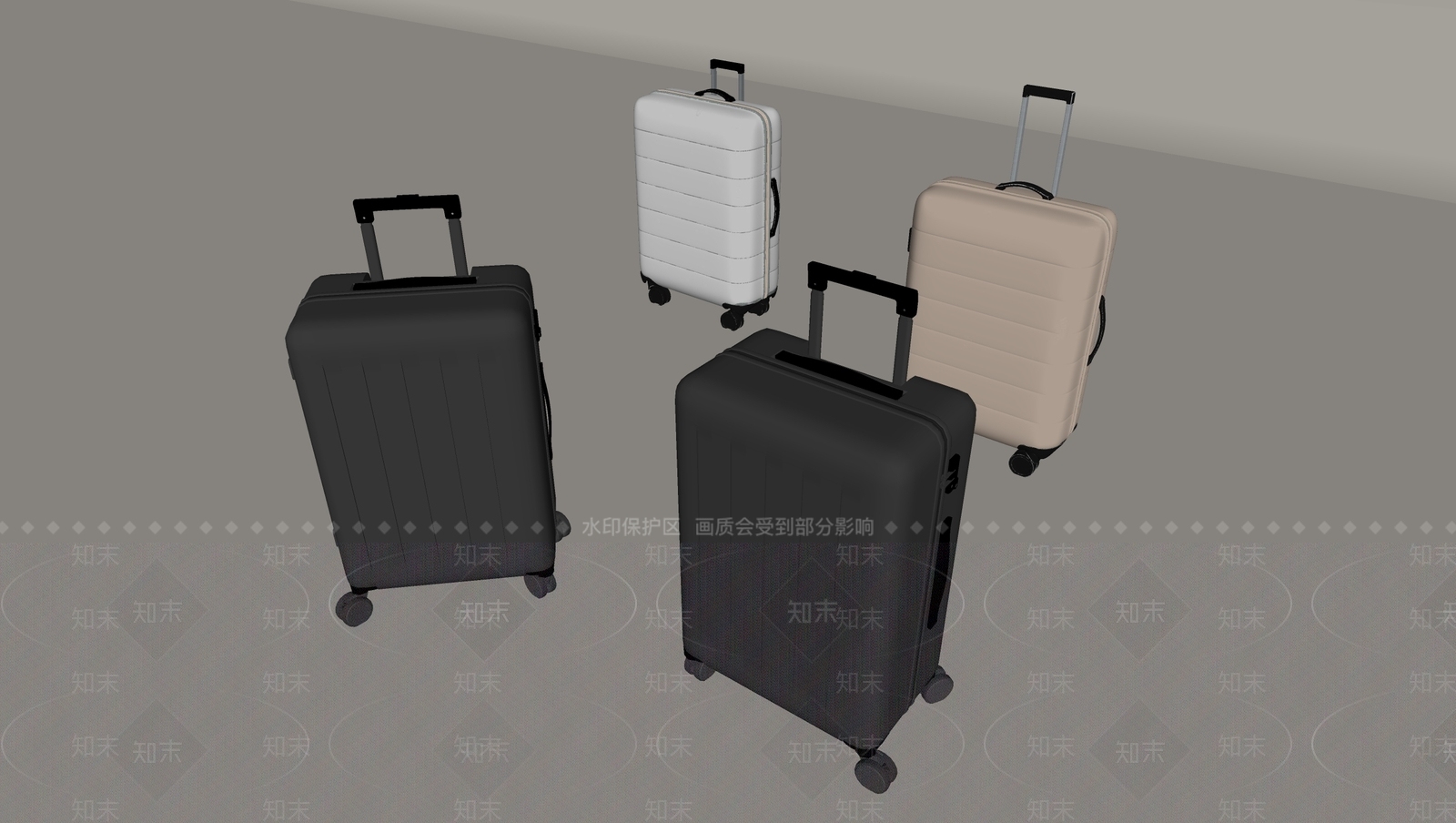 行李箱SU模型下载【ID:1194681415】