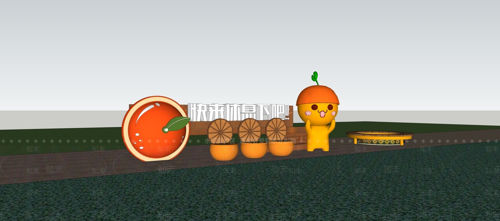 现代其他小品SU模型下载【ID:1194681707】