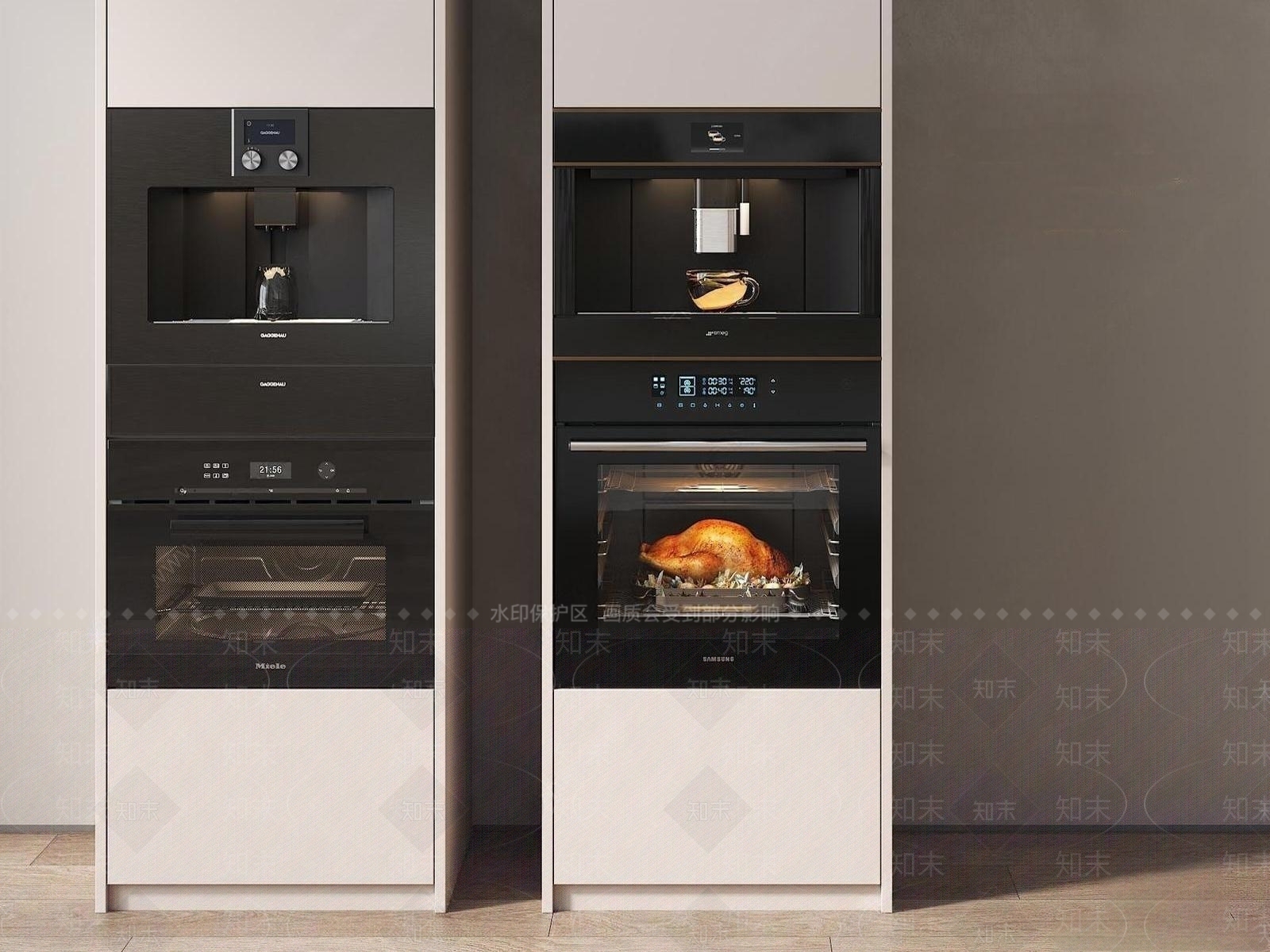 烤箱SU模型下载【ID:1194682935】