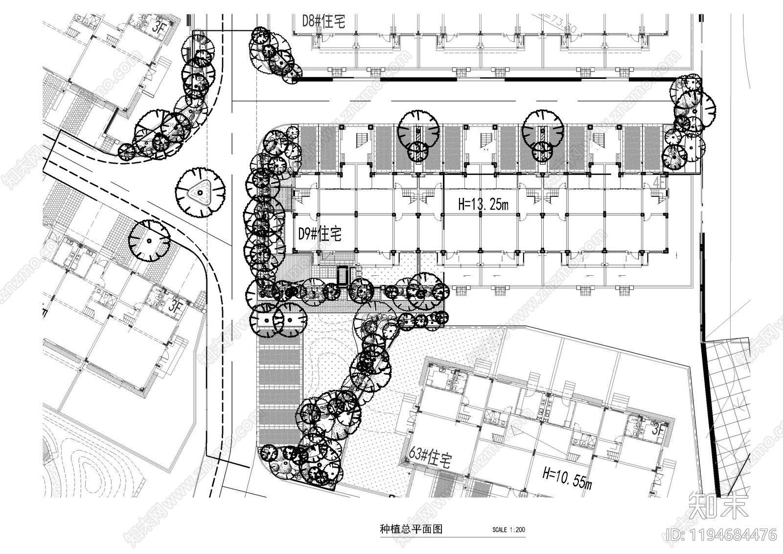景观平面图施工图下载【ID:1194684476】