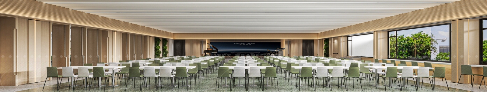 现代原木食堂3D模型下载【ID:1194690430】