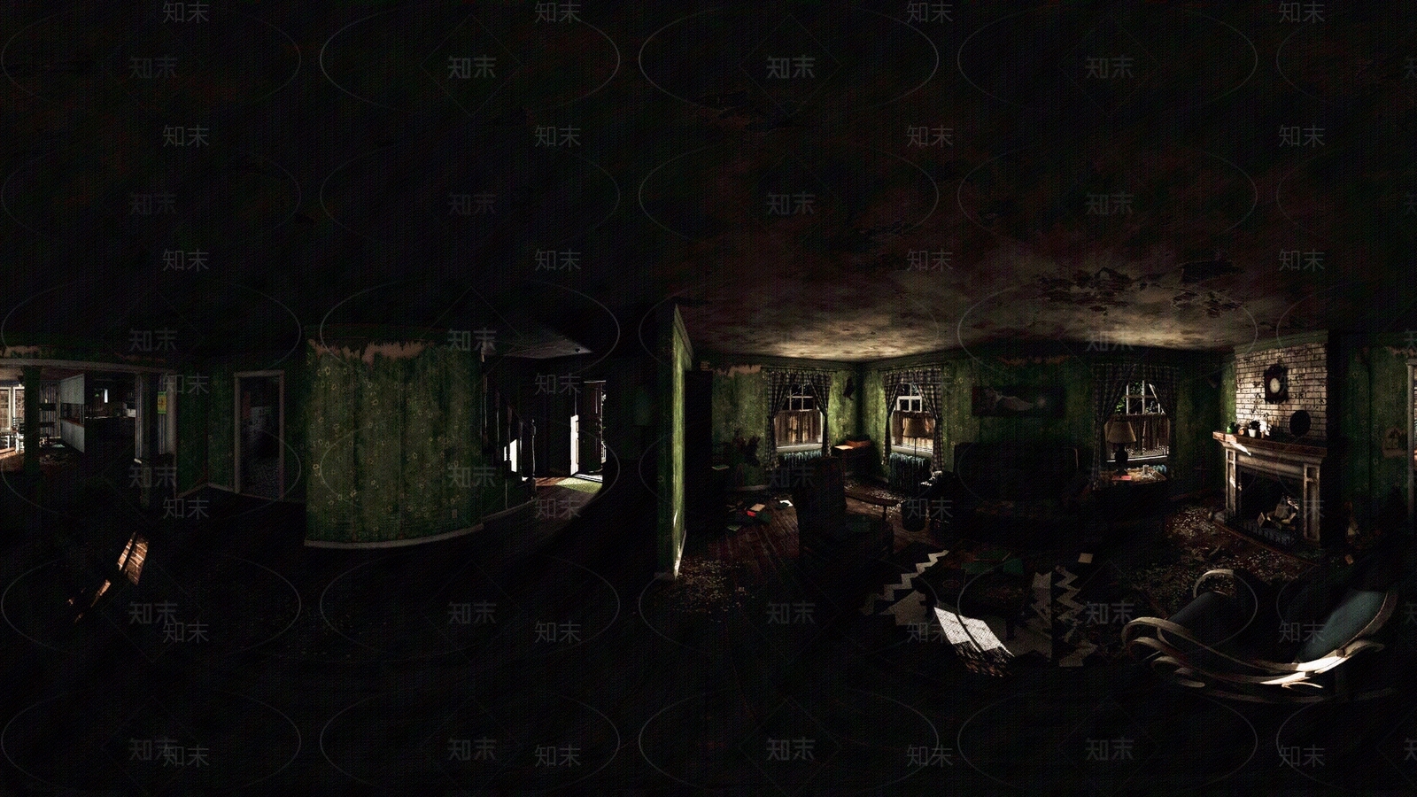 现代复古室内HDR贴图下载【ID:1194691004】