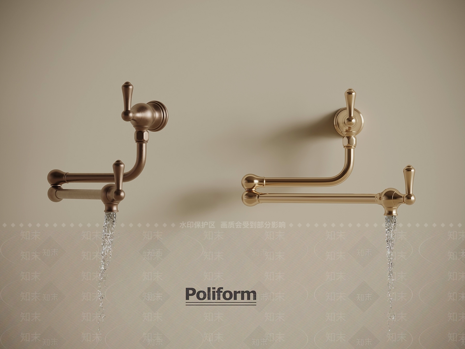 法式水龙头3D模型下载【ID:1194693712】