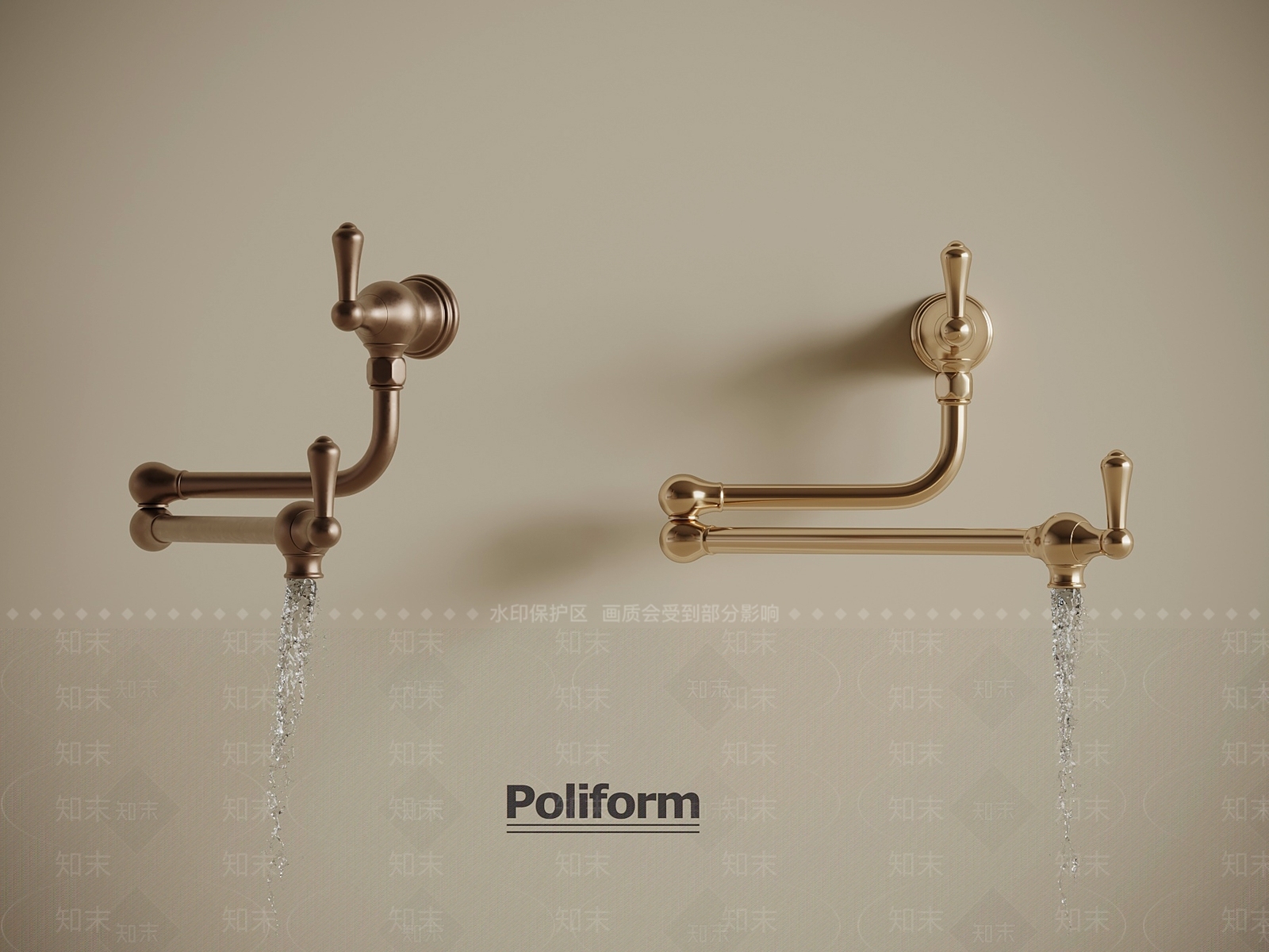 法式水龙头SU模型下载【ID:1194693766】