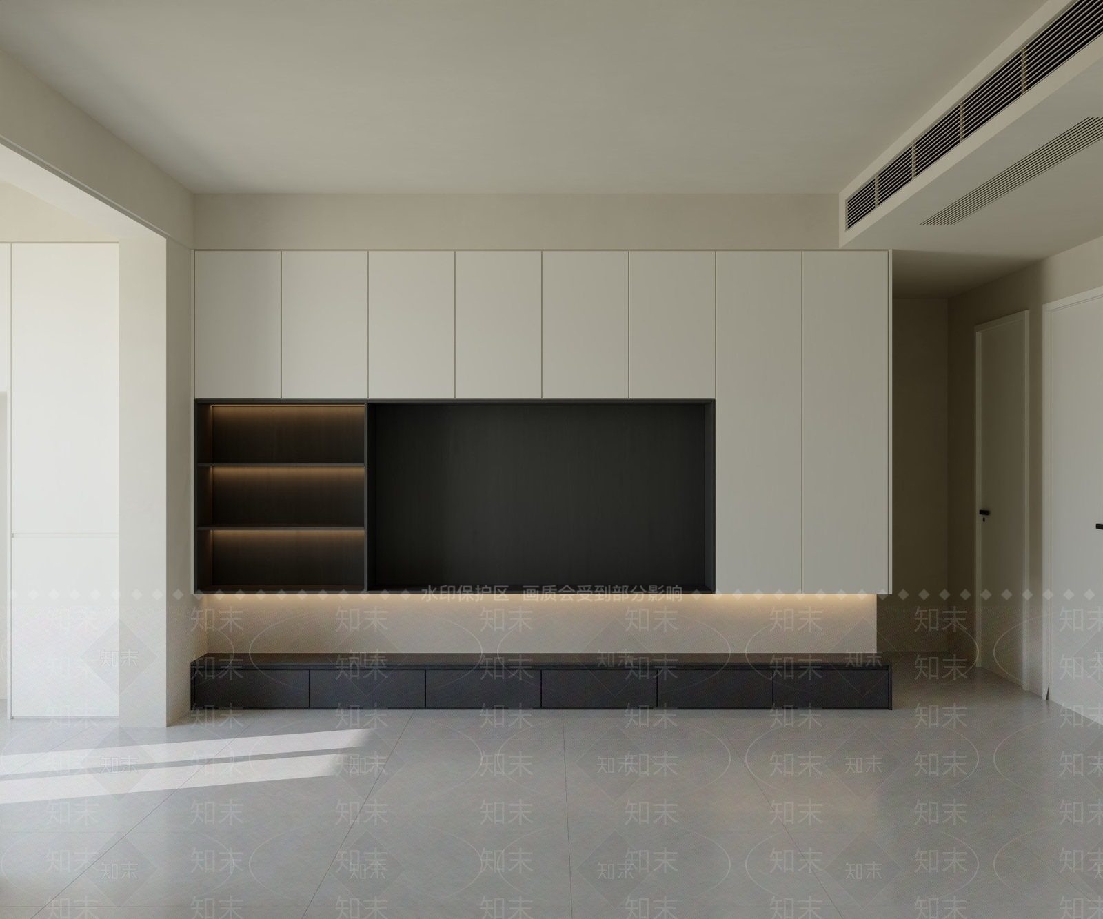 现代极简电视柜3D模型下载【ID:1194701140】