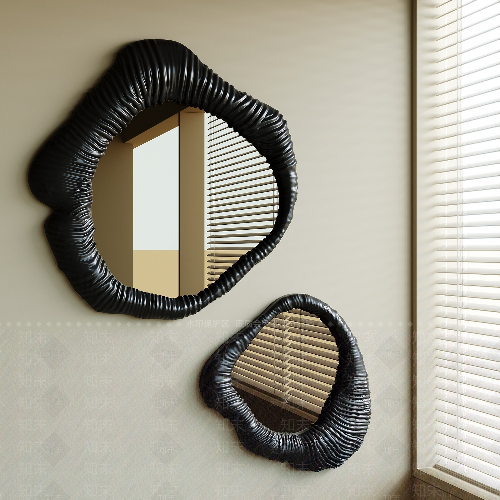 现代侘寂镜子SU模型下载【ID:1194701215】