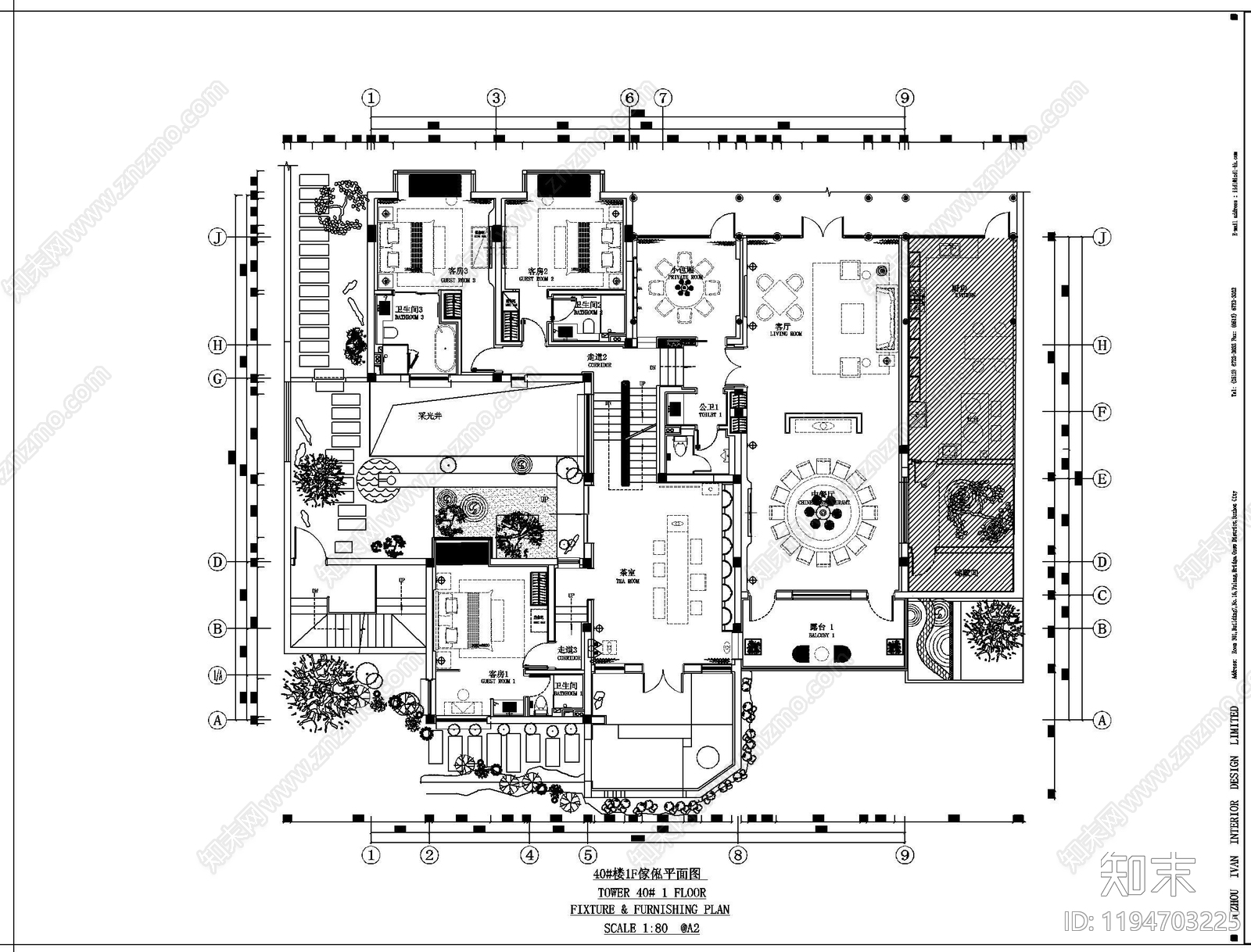 现代会所cad施工图下载【ID:1194703225】