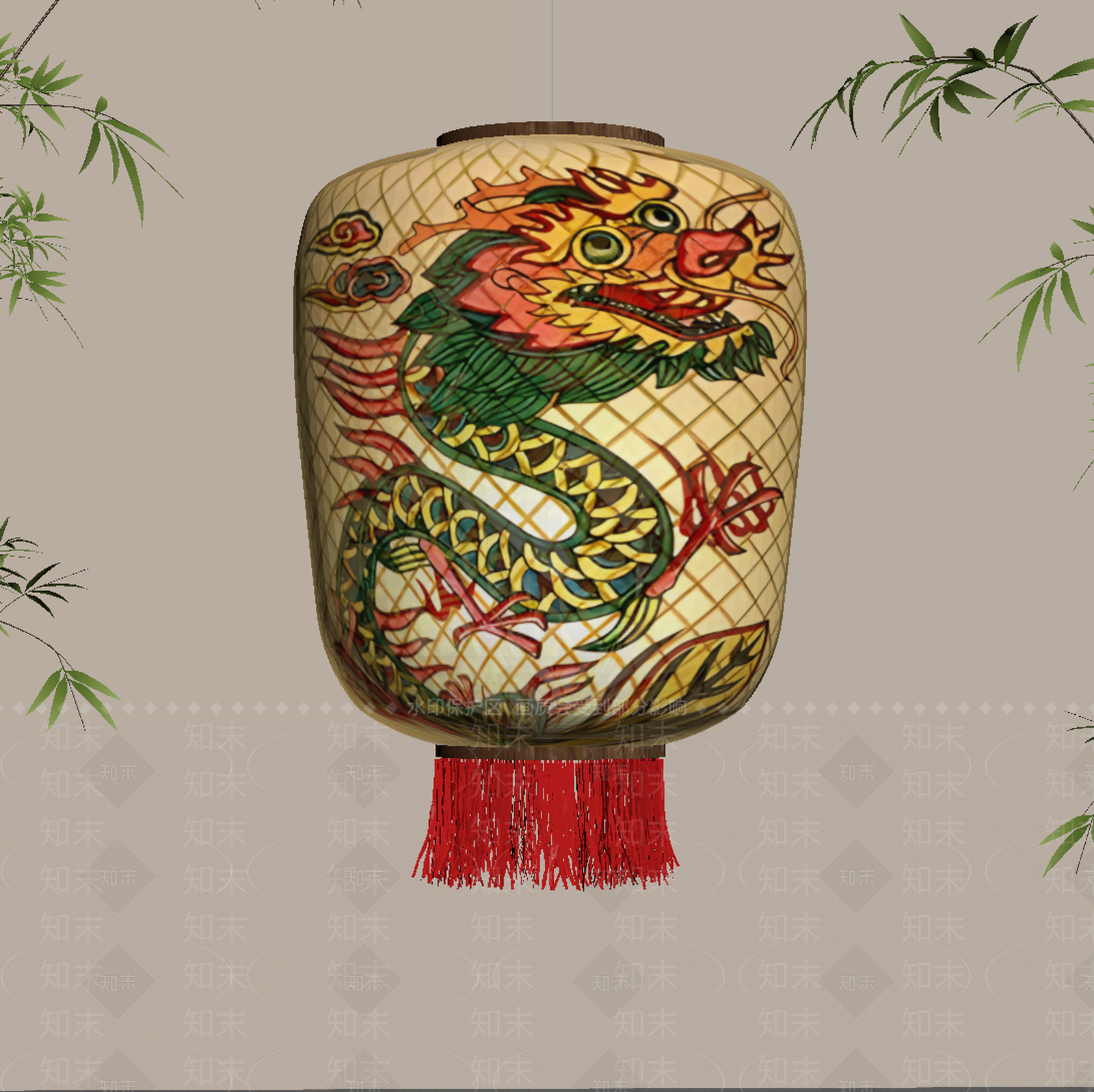 新中式灯笼SU模型下载【ID:1194706428】