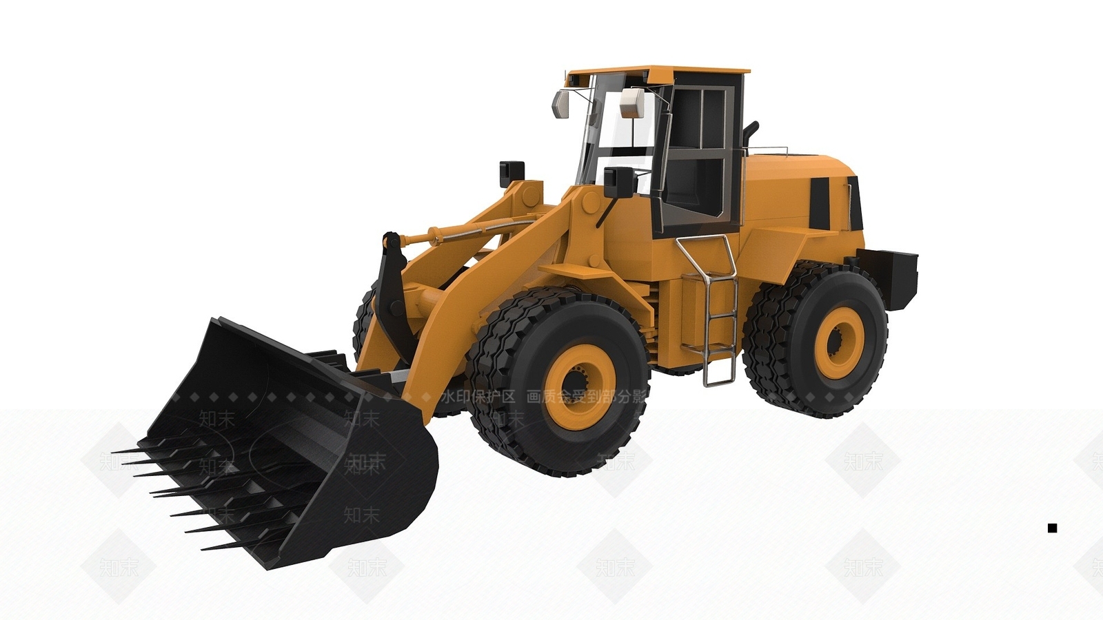 现代铲车3D模型下载【ID:1194707122】
