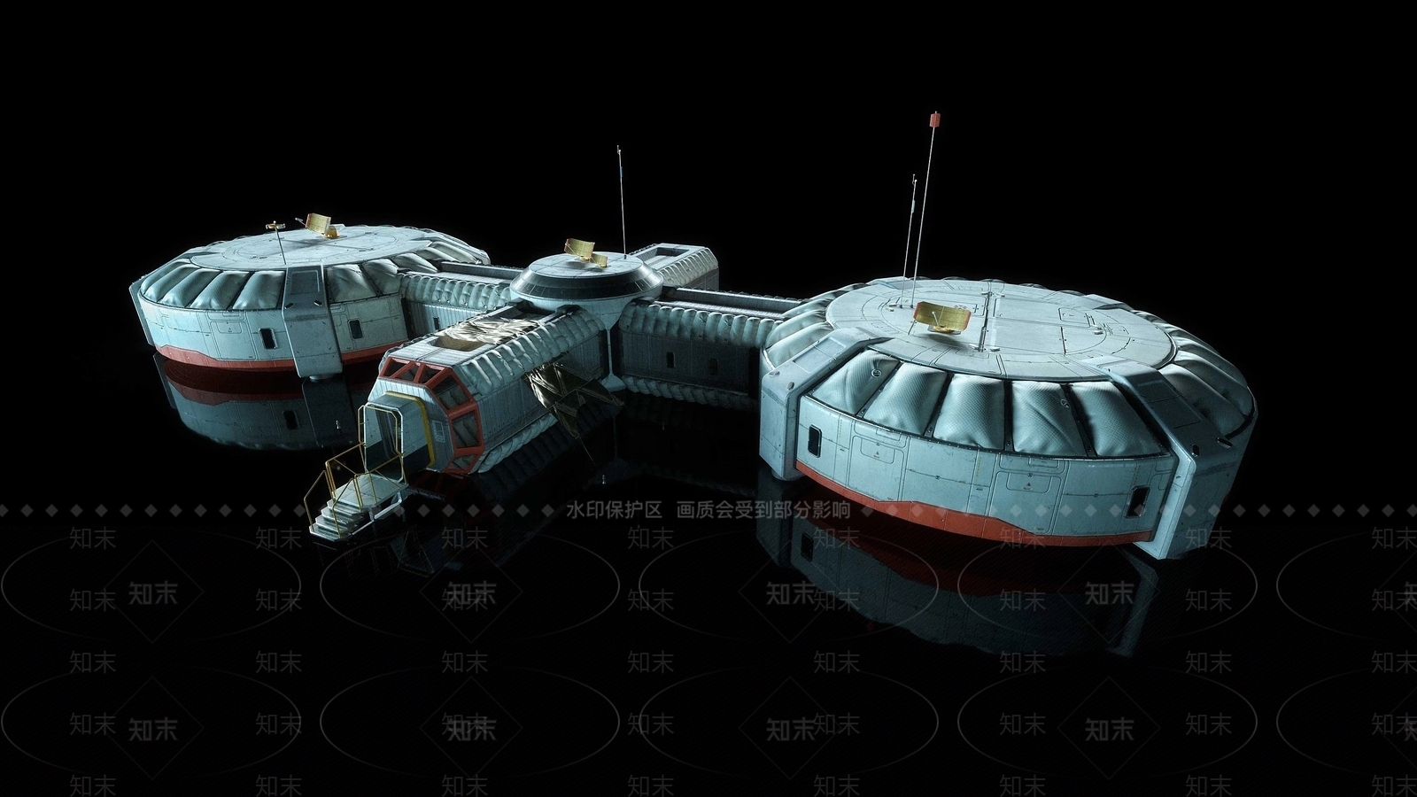 后现代太空基地3D模型下载【ID:1194707867】