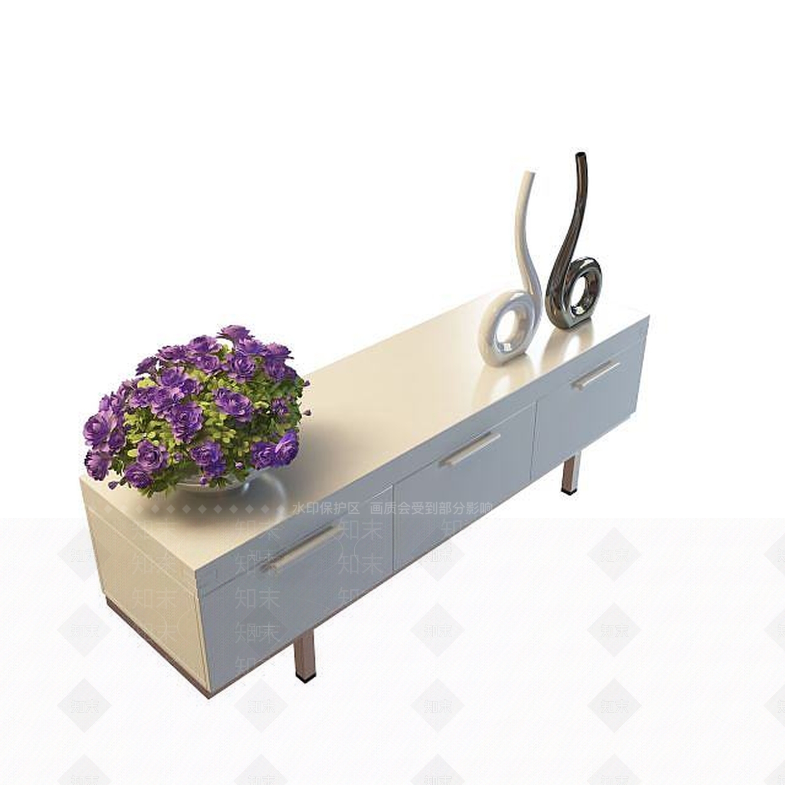 现代实木边几3D模型下载【ID:1194708221】