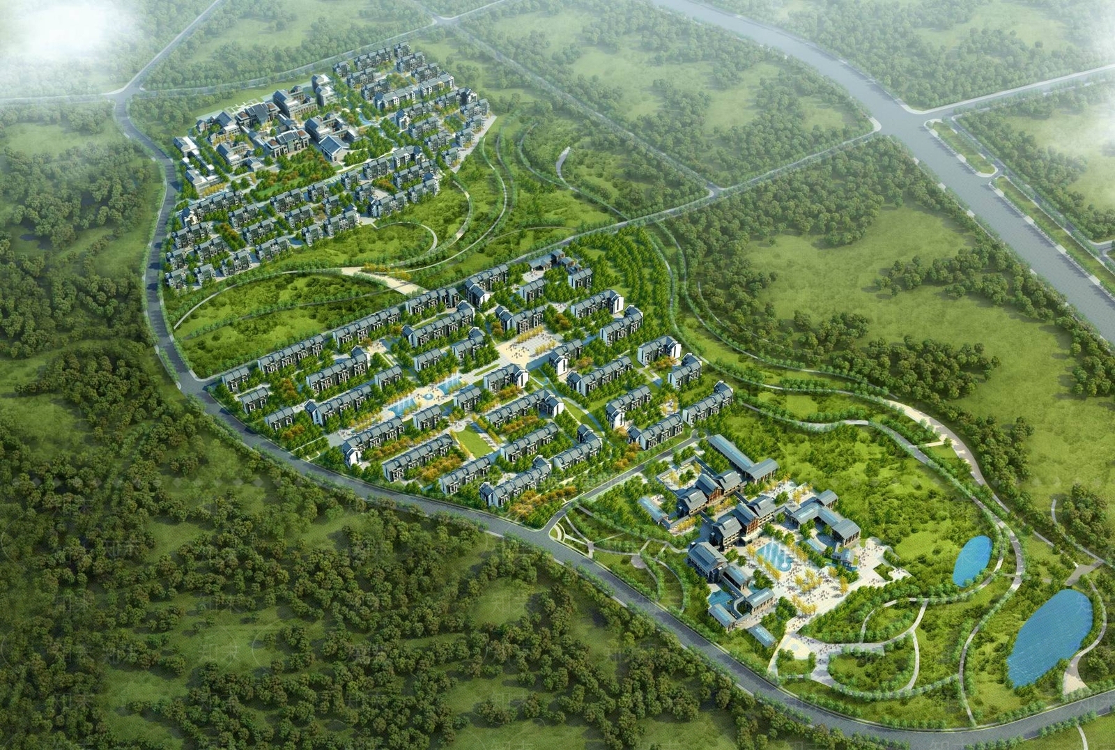 中式高层住宅3D模型下载【ID:1194710579】