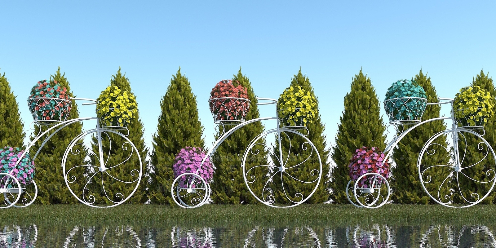 现代花艺3D模型下载【ID:1194710687】