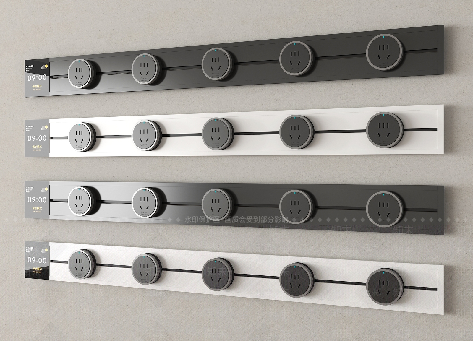 现代插座SU模型下载【ID:1194712725】