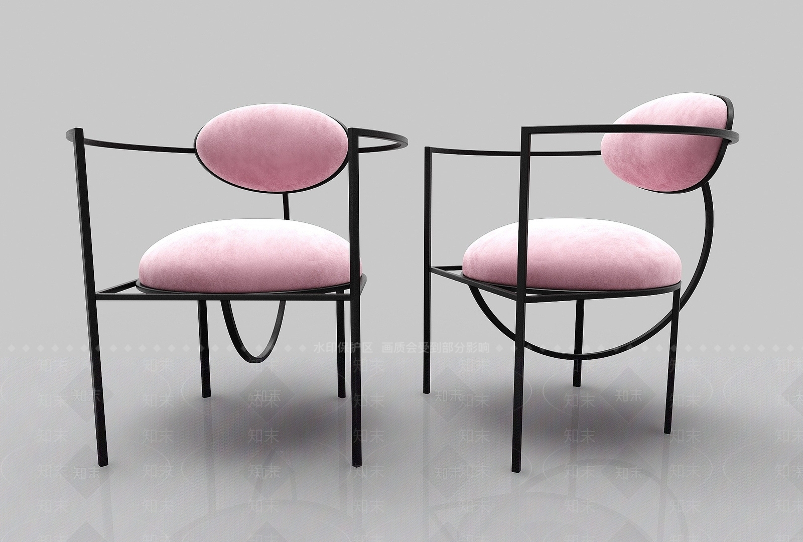 现代风格椅子3D模型下载【ID:1194712953】