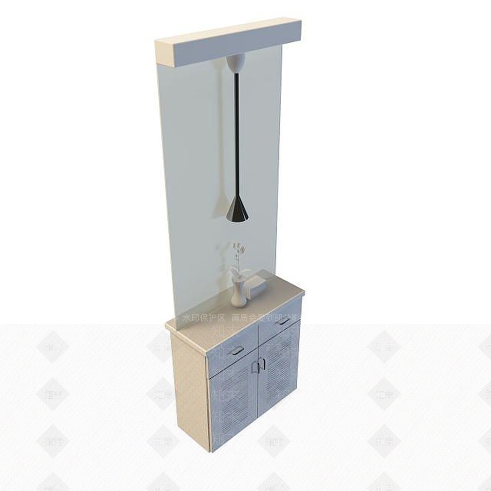 现代时尚鞋柜3D模型下载【ID:1194713423】