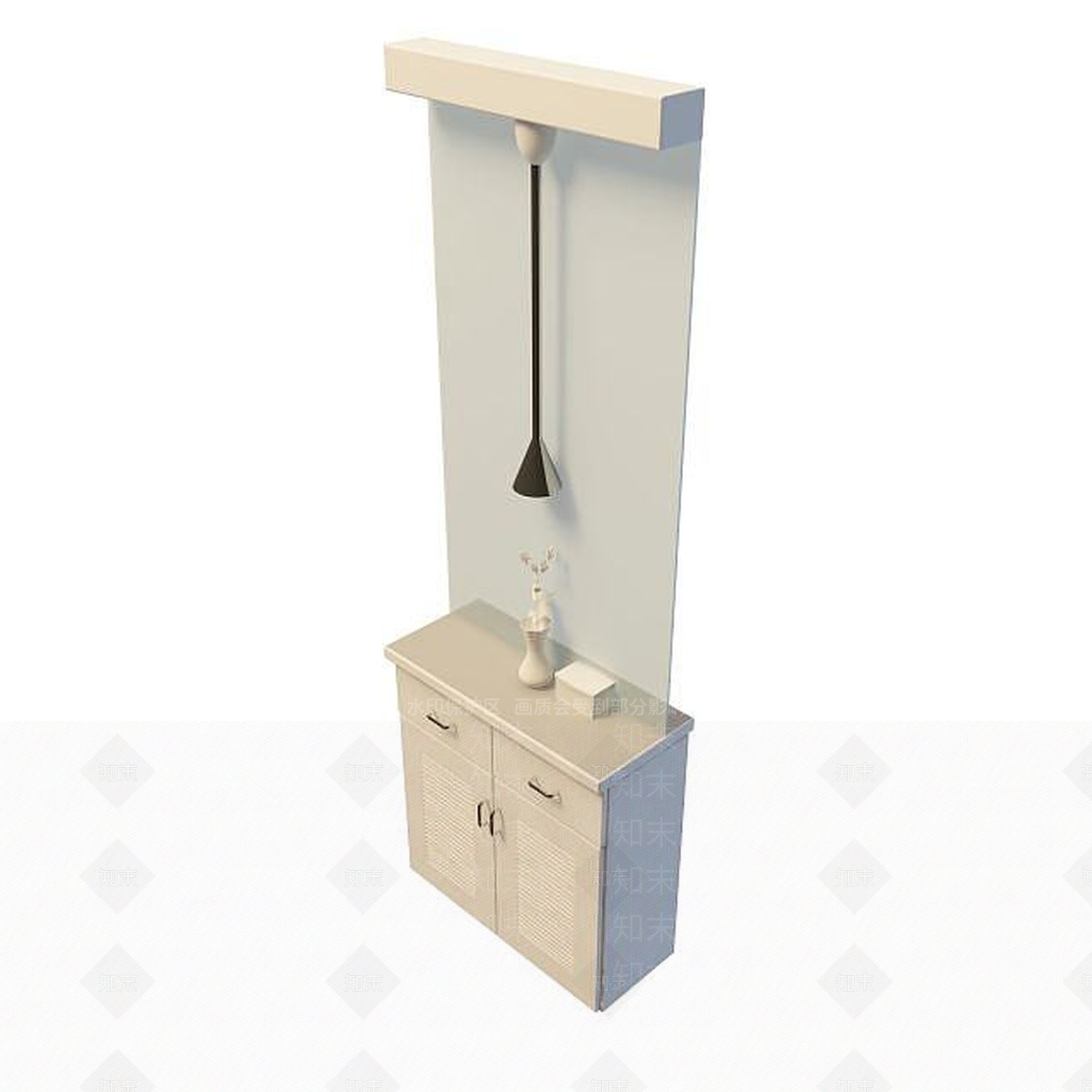 现代时尚鞋柜3D模型下载【ID:1194713423】
