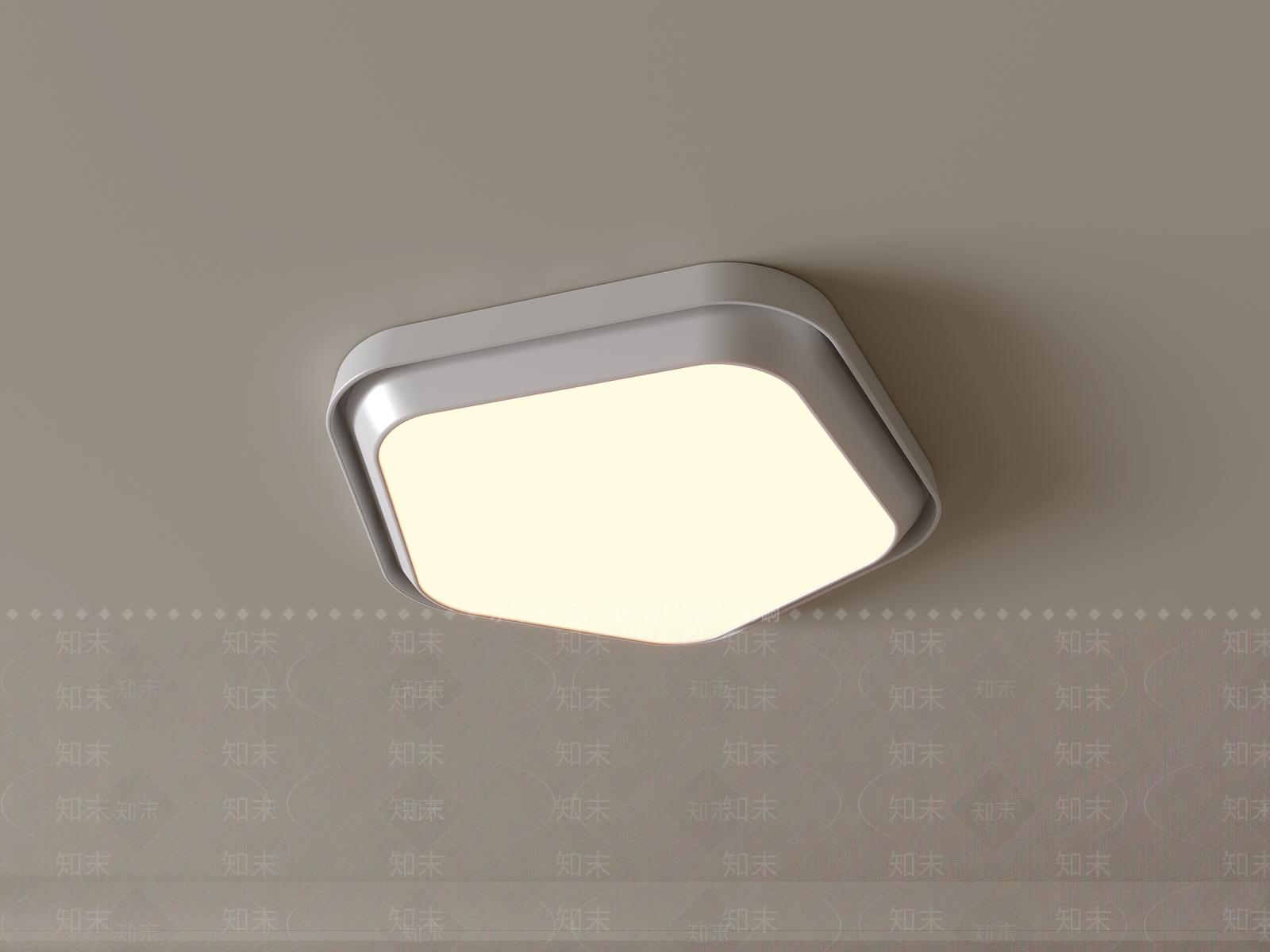 现代吸顶灯3D模型下载【ID:1194713997】