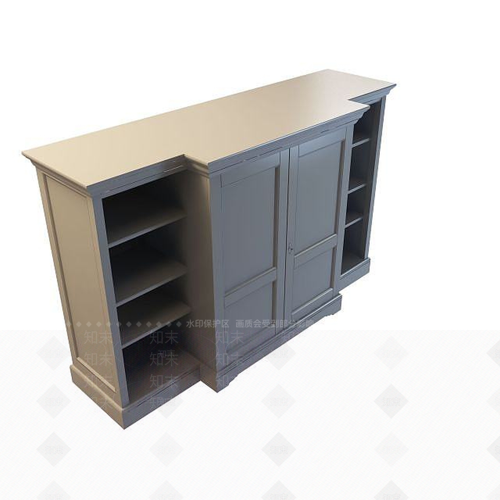 现代多功能边柜3D模型下载【ID:1194714490】