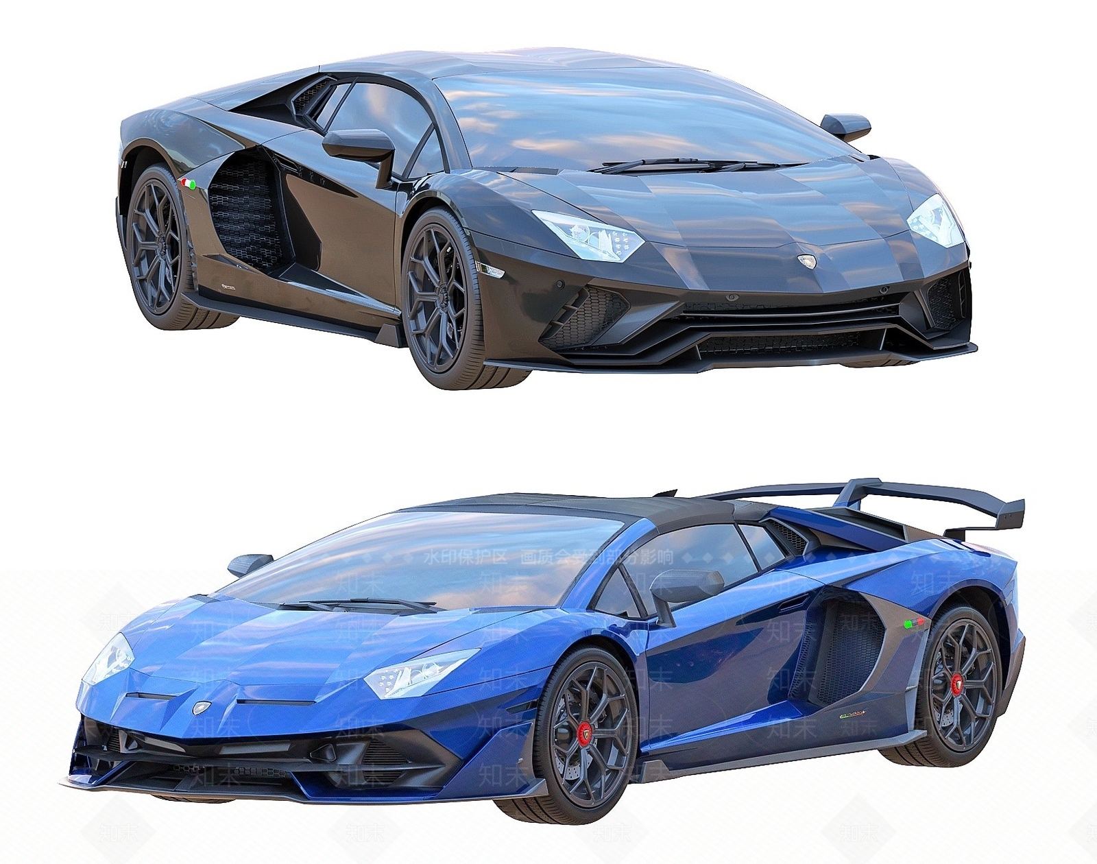 现代兰博基尼跑车3D模型下载【ID:1194714468】