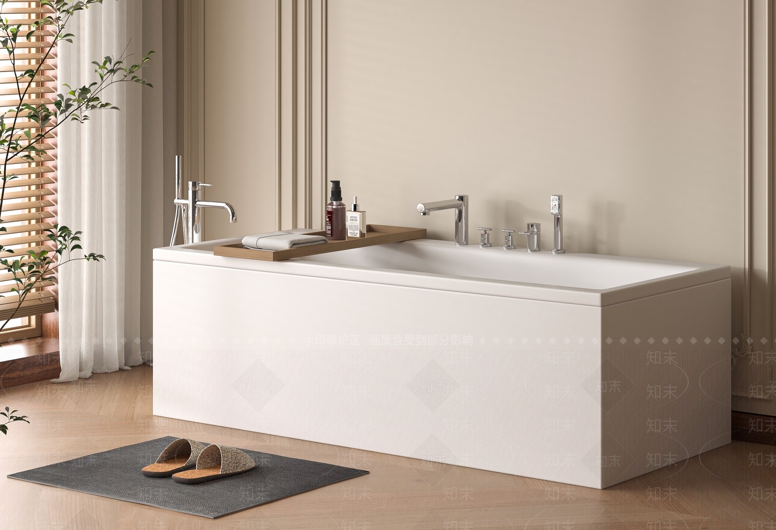 浴缸SU模型下载【ID:1194714724】