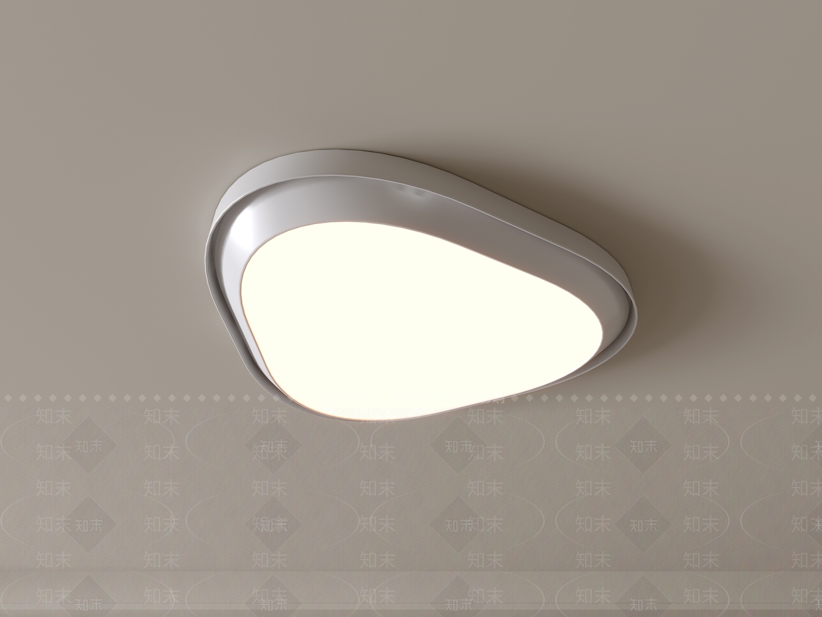 现代吸顶灯3D模型下载【ID:1194714636】