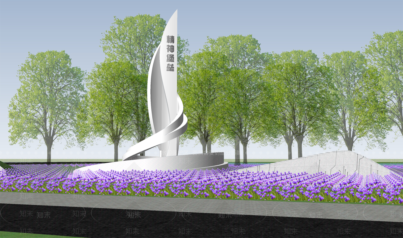 现代商业景观SU模型下载【ID:1194717473】