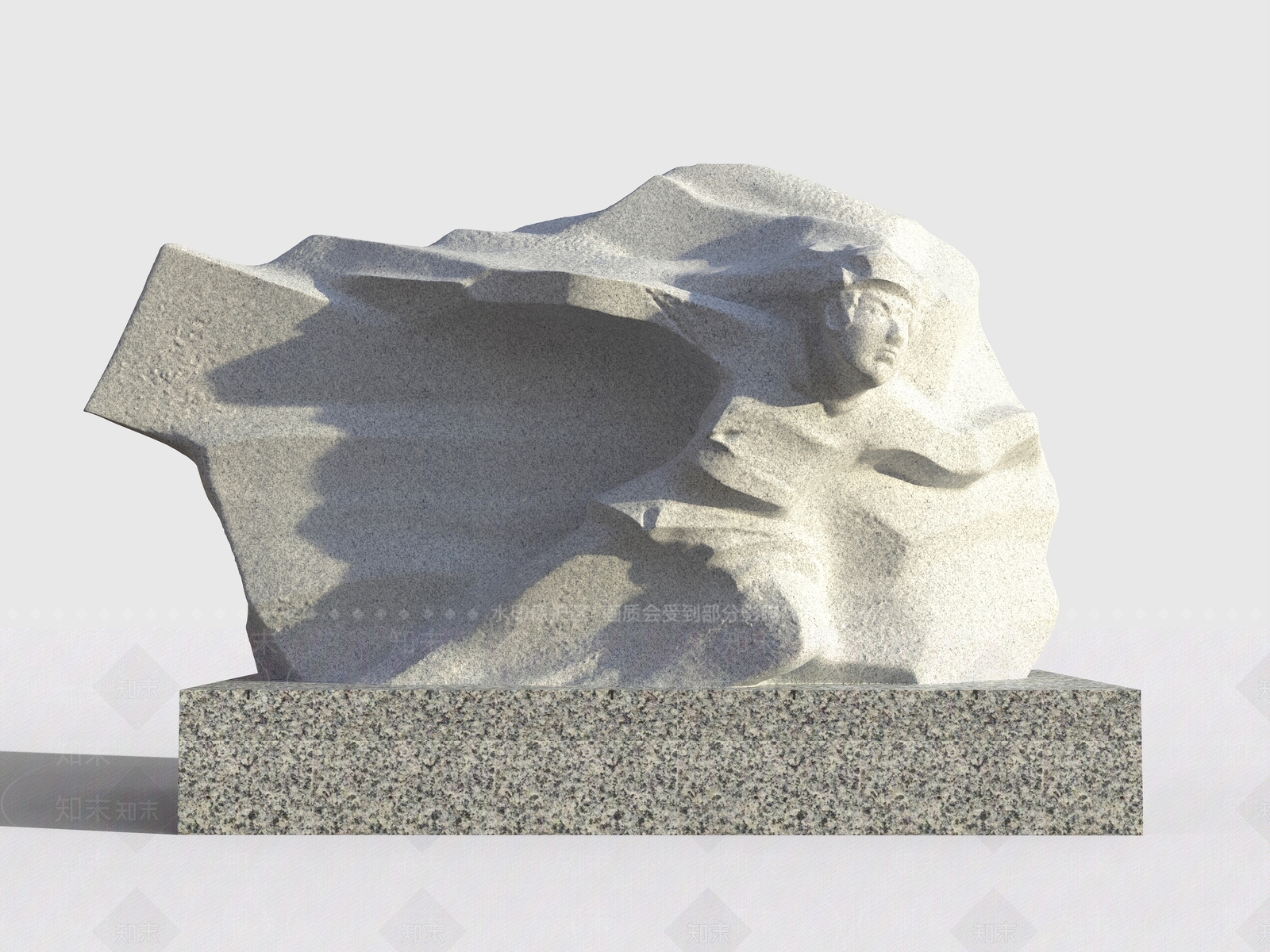 现代简约雕塑小品SU模型下载【ID:1194719168】
