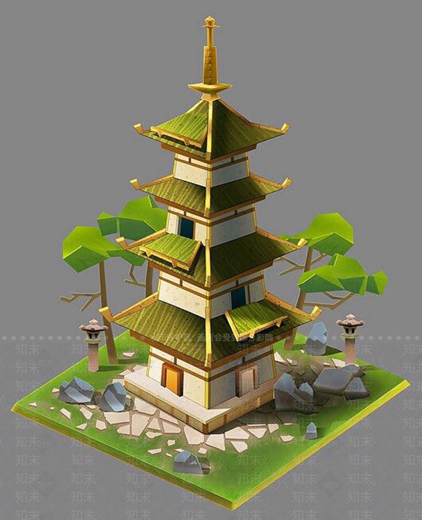 现代其他景观小建筑SU模型下载【ID:1194719438】
