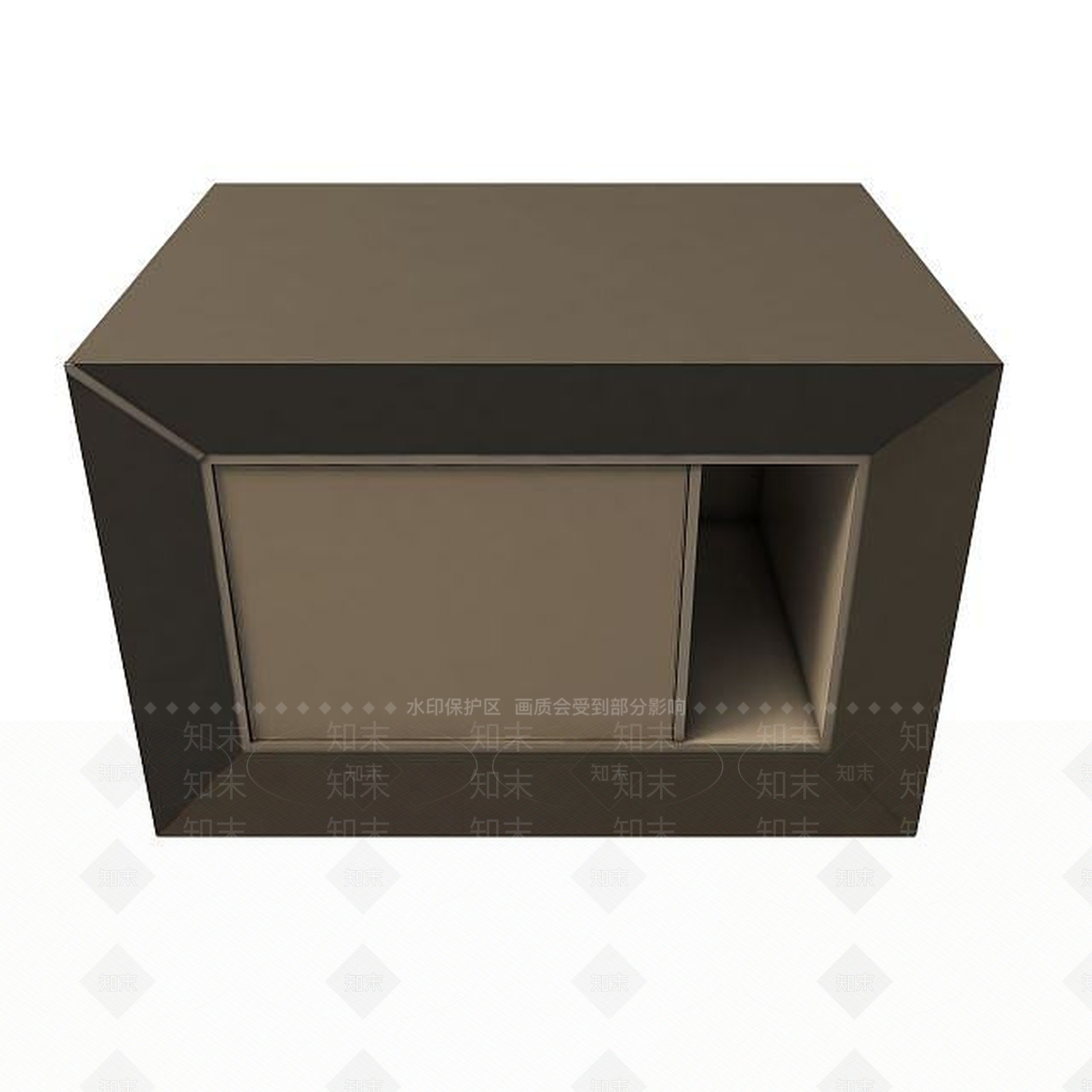 现代简约床头柜3D模型下载【ID:1194719417】