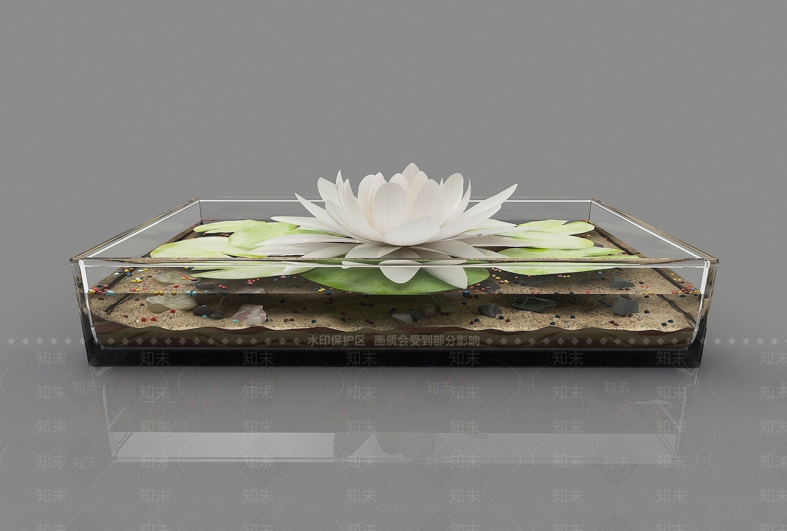 现代风格荷花3D模型下载【ID:1194721496】