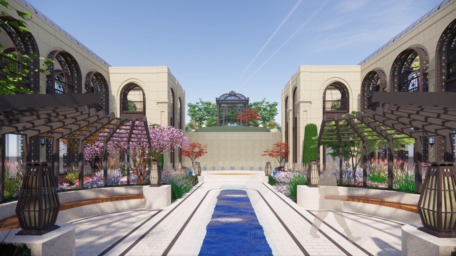 现代小区建筑SU模型下载【ID:1194723016】