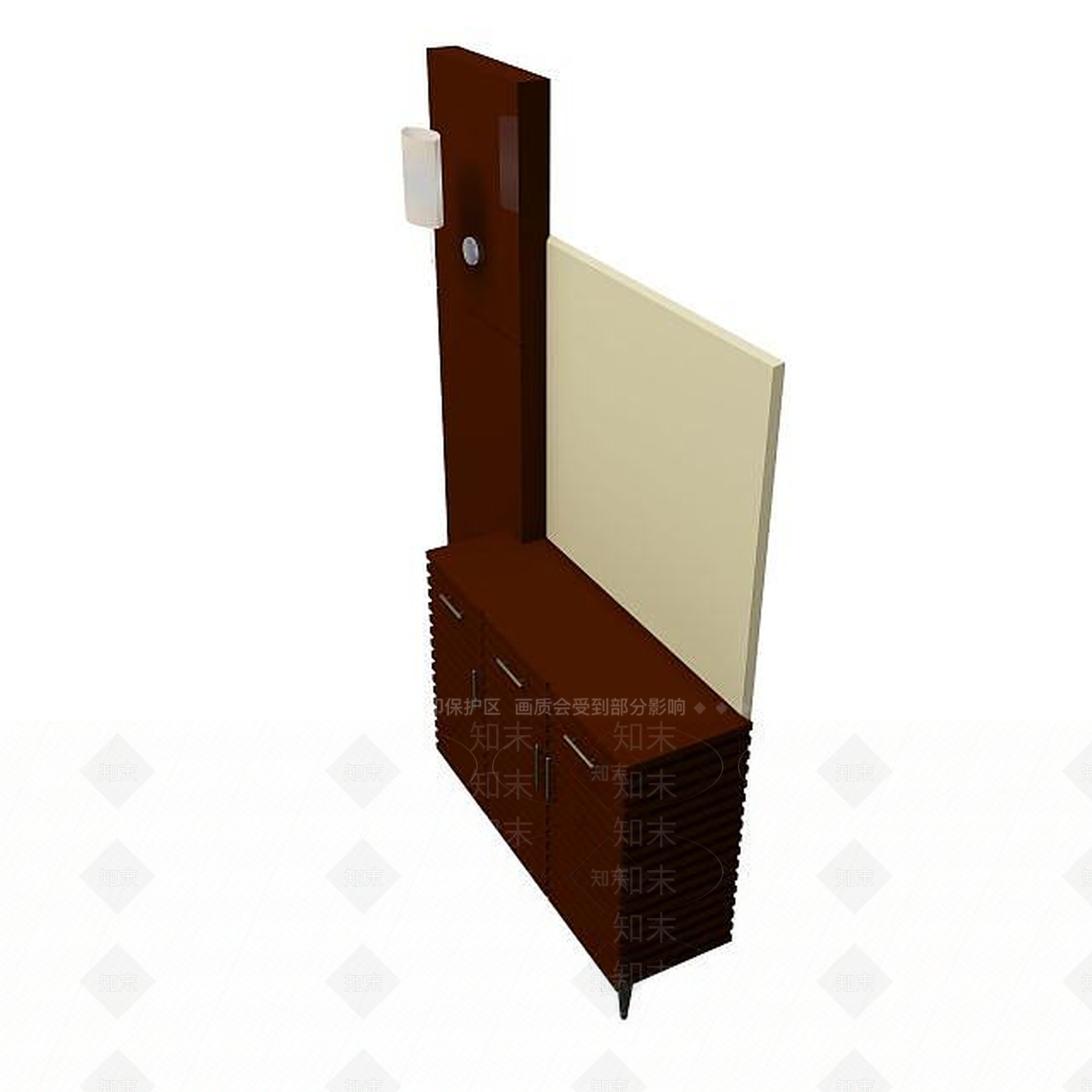 现代实木鞋柜3D模型下载【ID:1194723936】