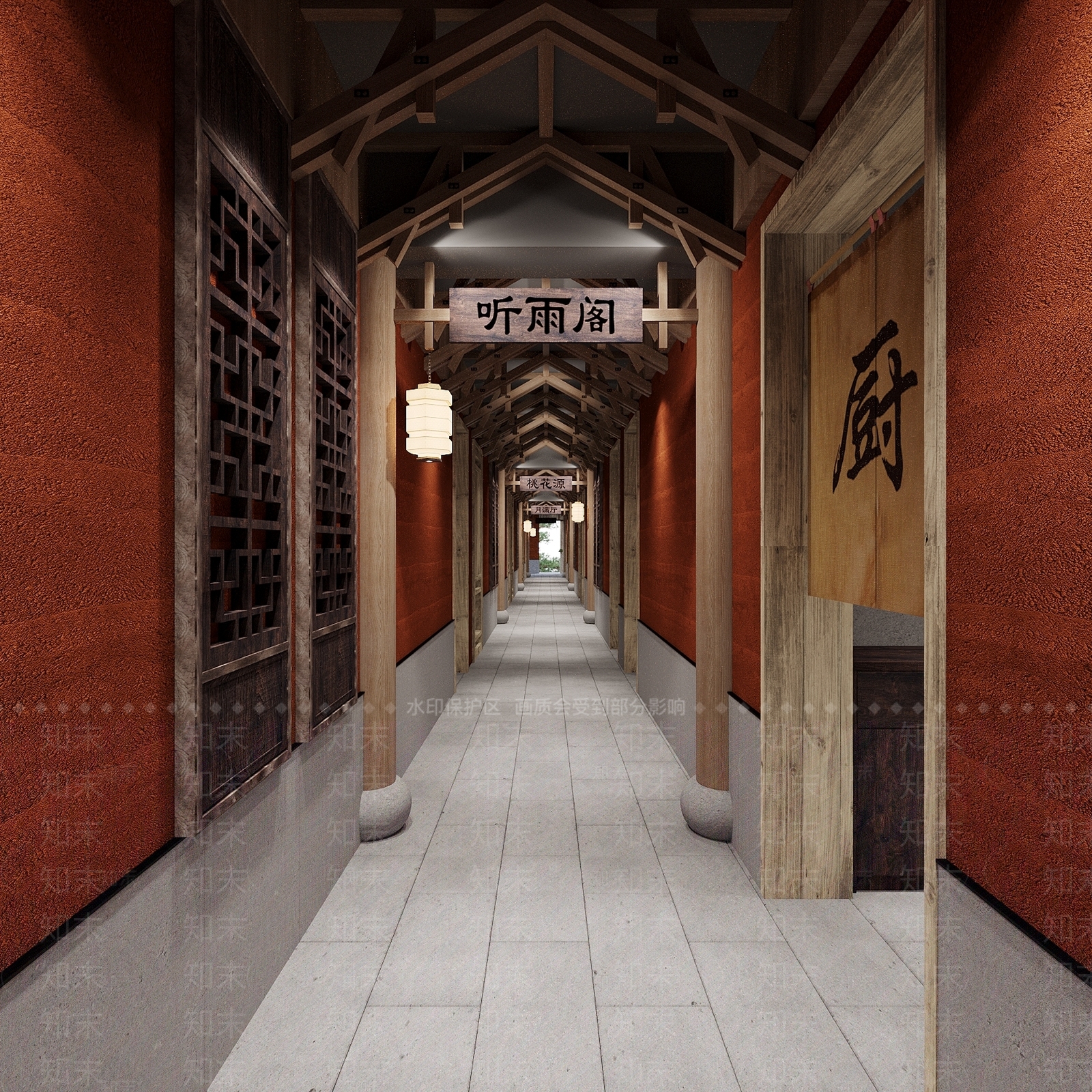 新中式其他餐饮空间3D模型下载【ID:1194724467】