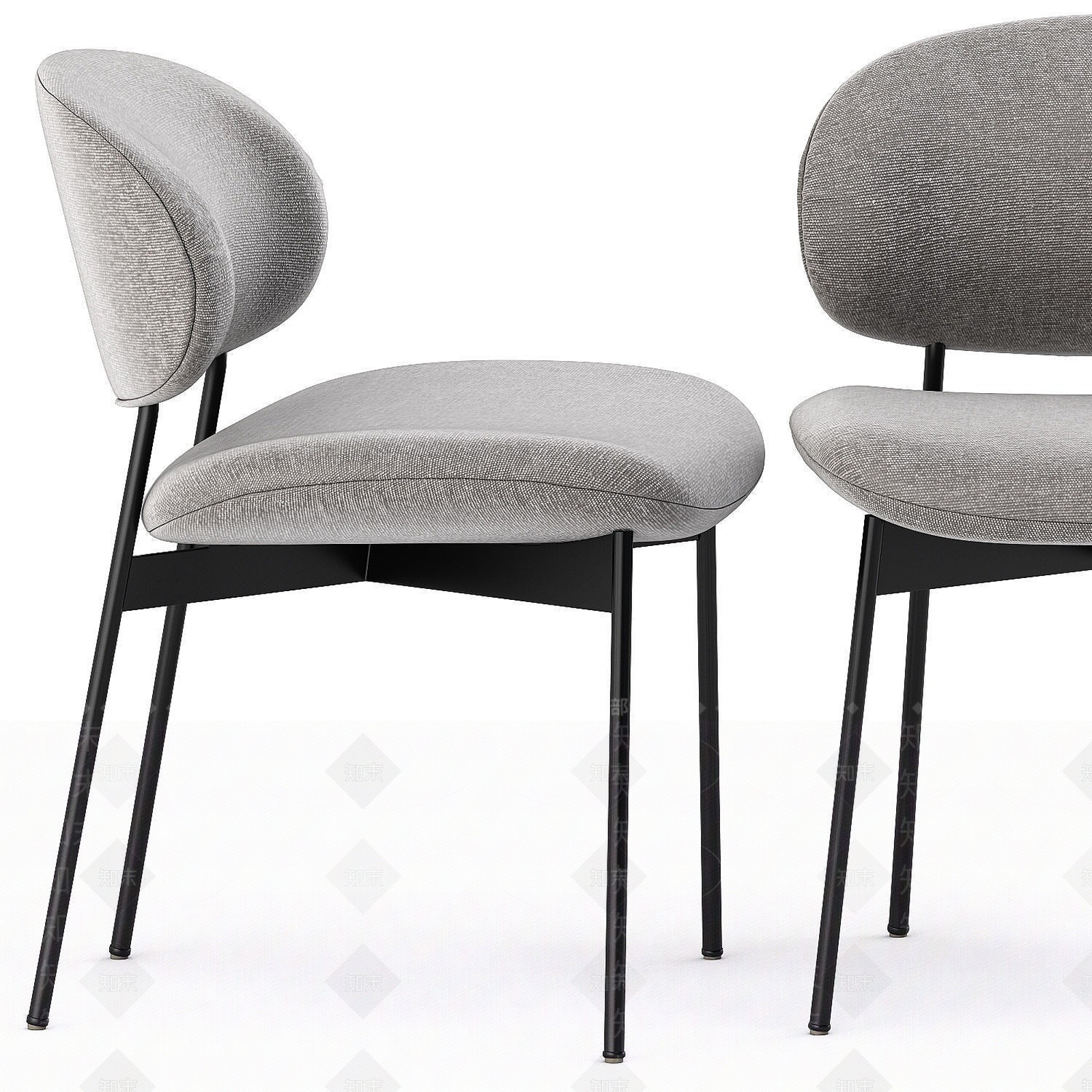 现代餐桌椅组合3D模型下载【ID:1194725043】