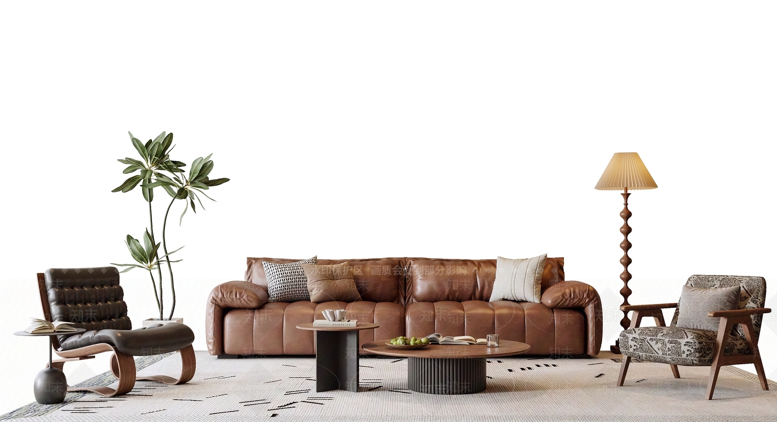 法式中古沙发组合SU模型下载【ID:1194725199】