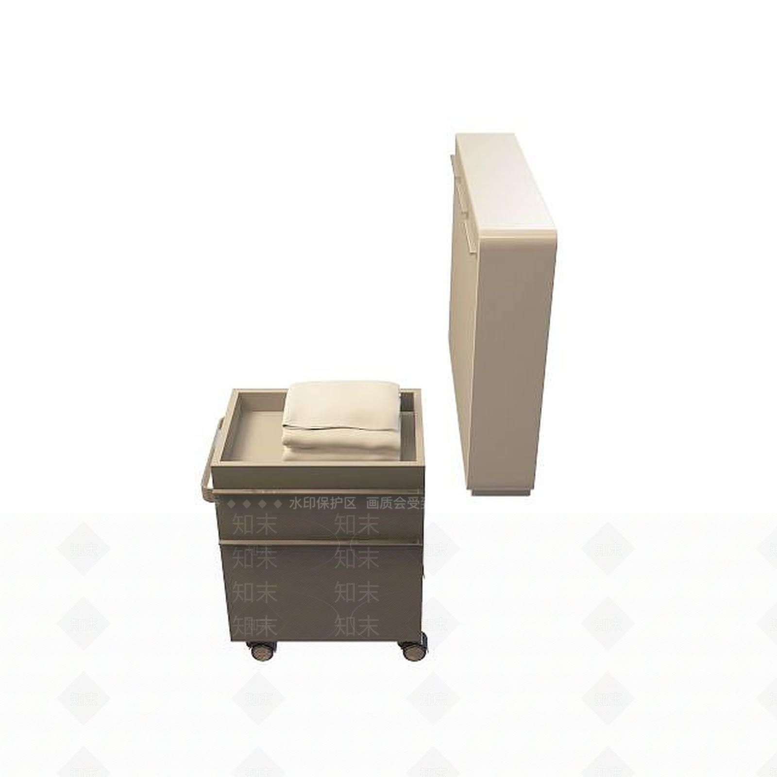 现代卧室柜组合3D模型下载【ID:1194725807】