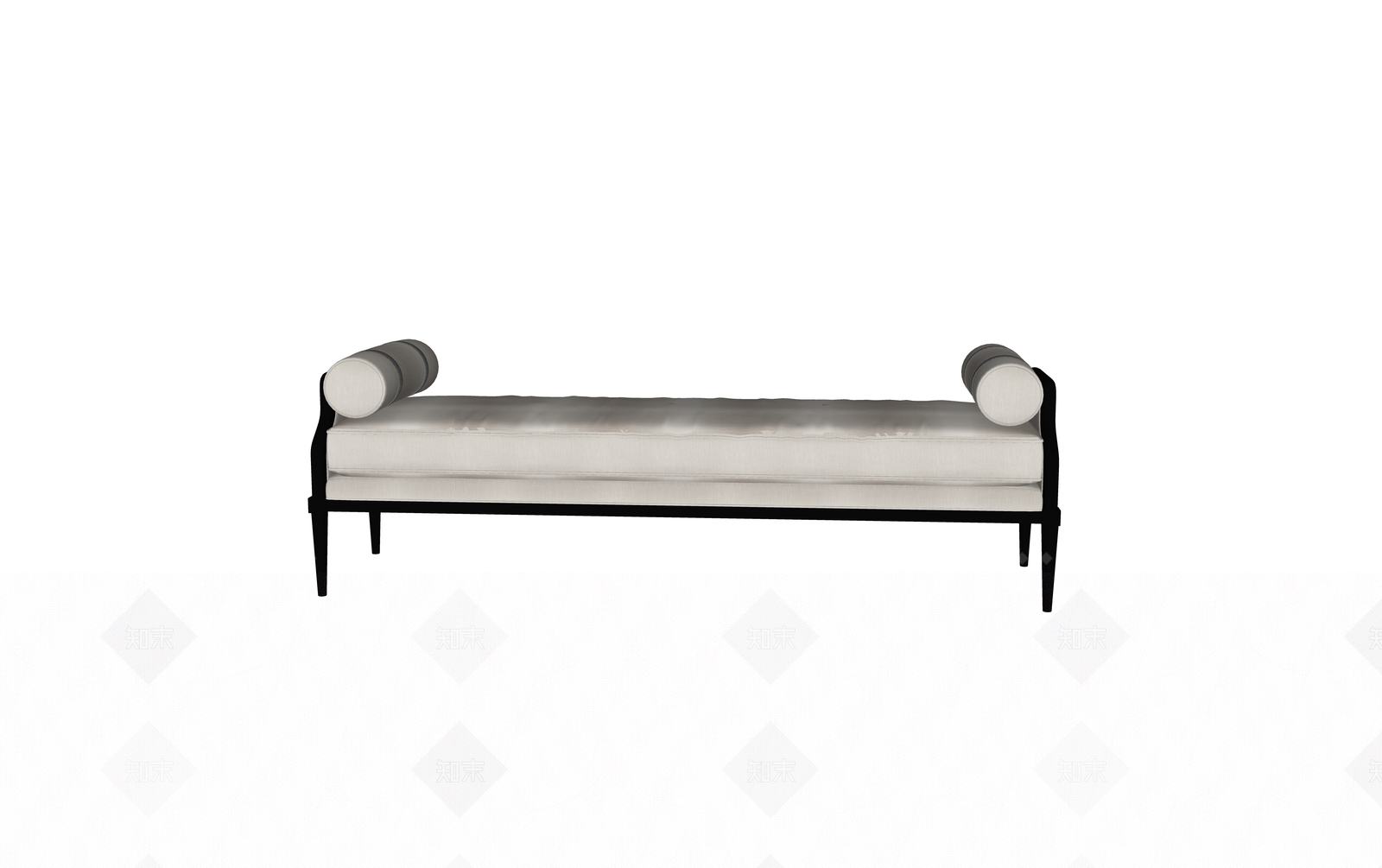 新中式现代床尾凳SU模型下载【ID:1194725966】