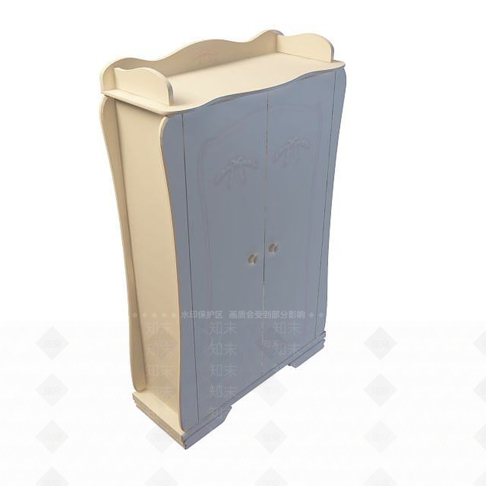 现代简约衣柜3D模型下载【ID:1194726704】