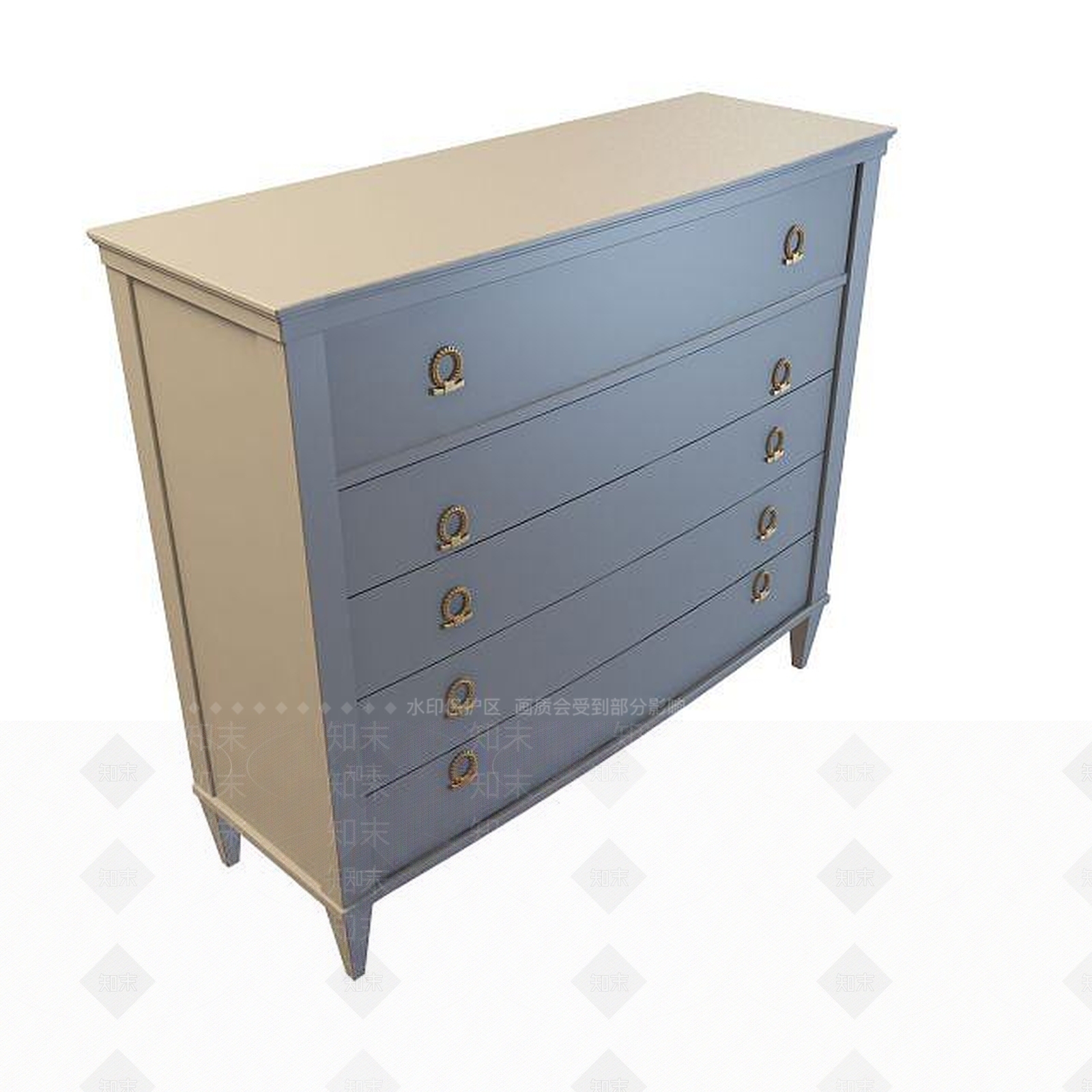 欧式古典欧式边柜3D模型下载【ID:1194727652】