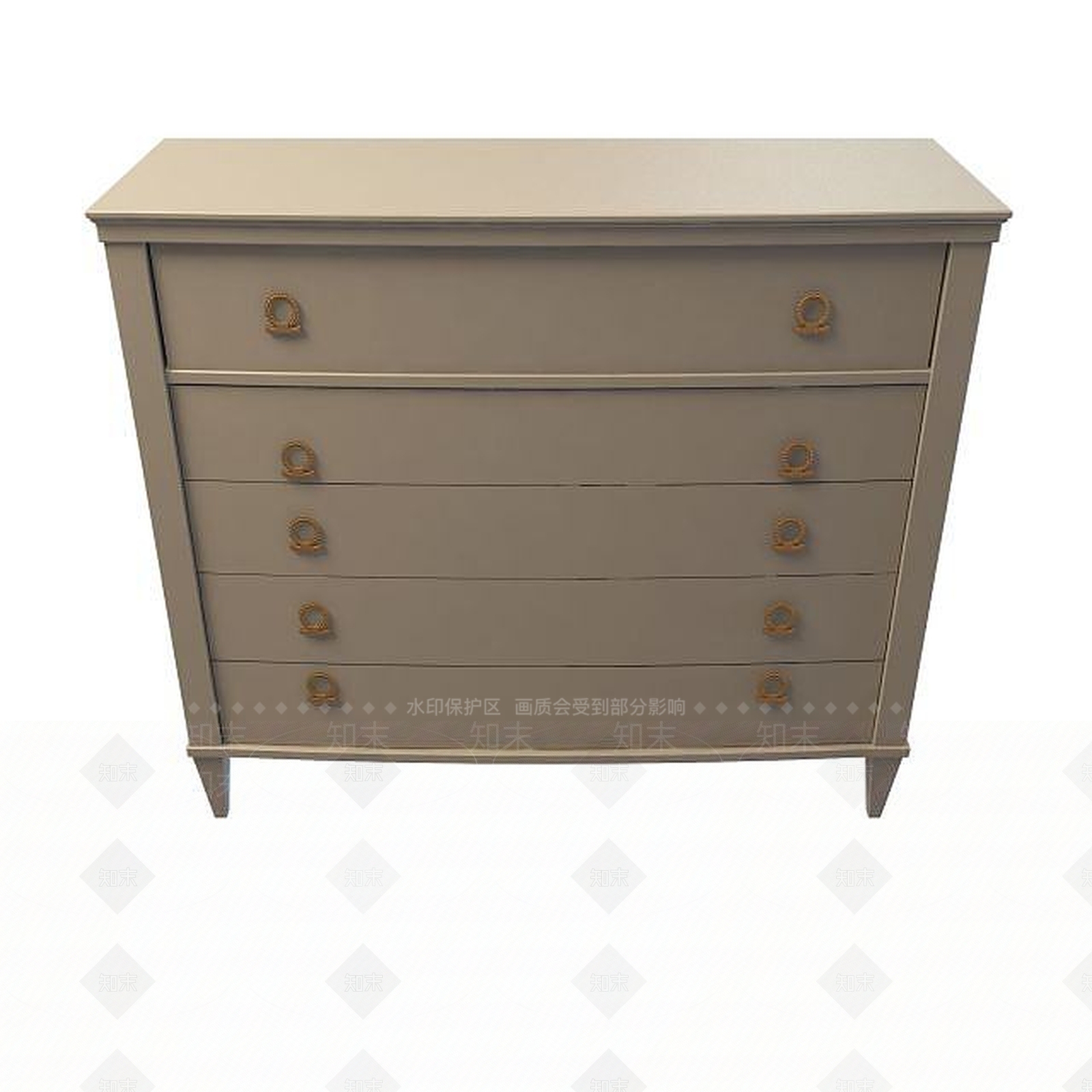 欧式古典欧式边柜3D模型下载【ID:1194727652】