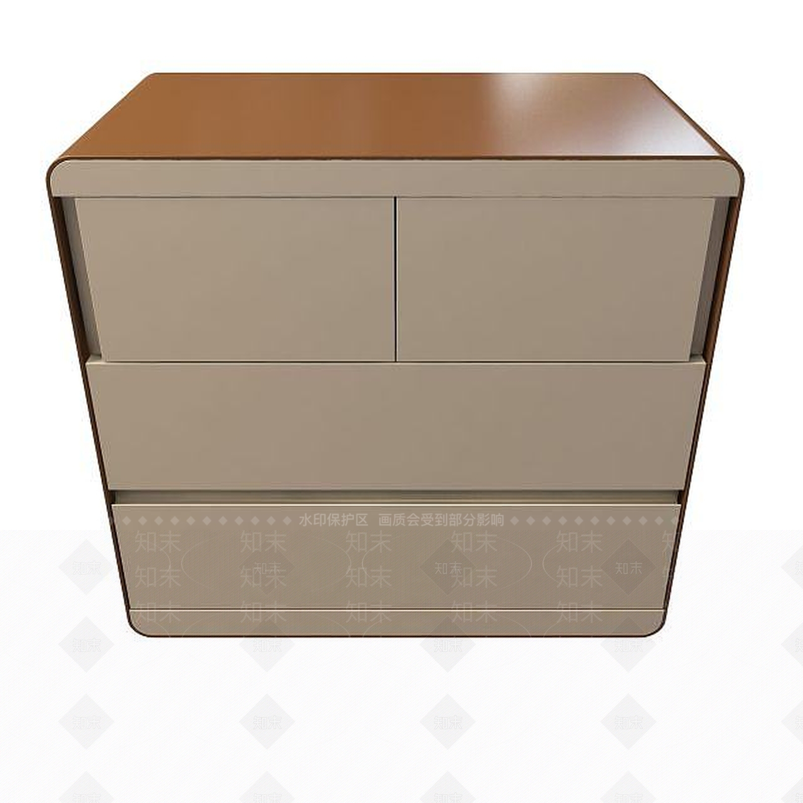 现代床边柜3D模型下载【ID:1194728014】