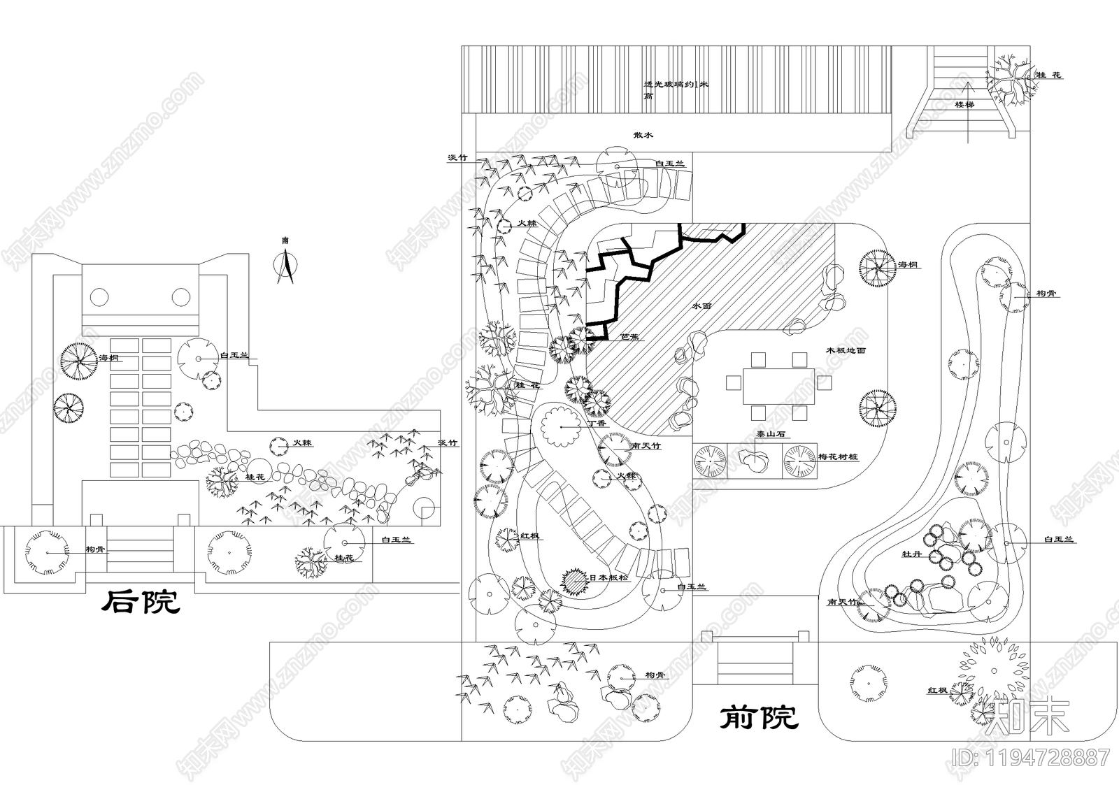 庭院施工图下载【ID:1194728887】