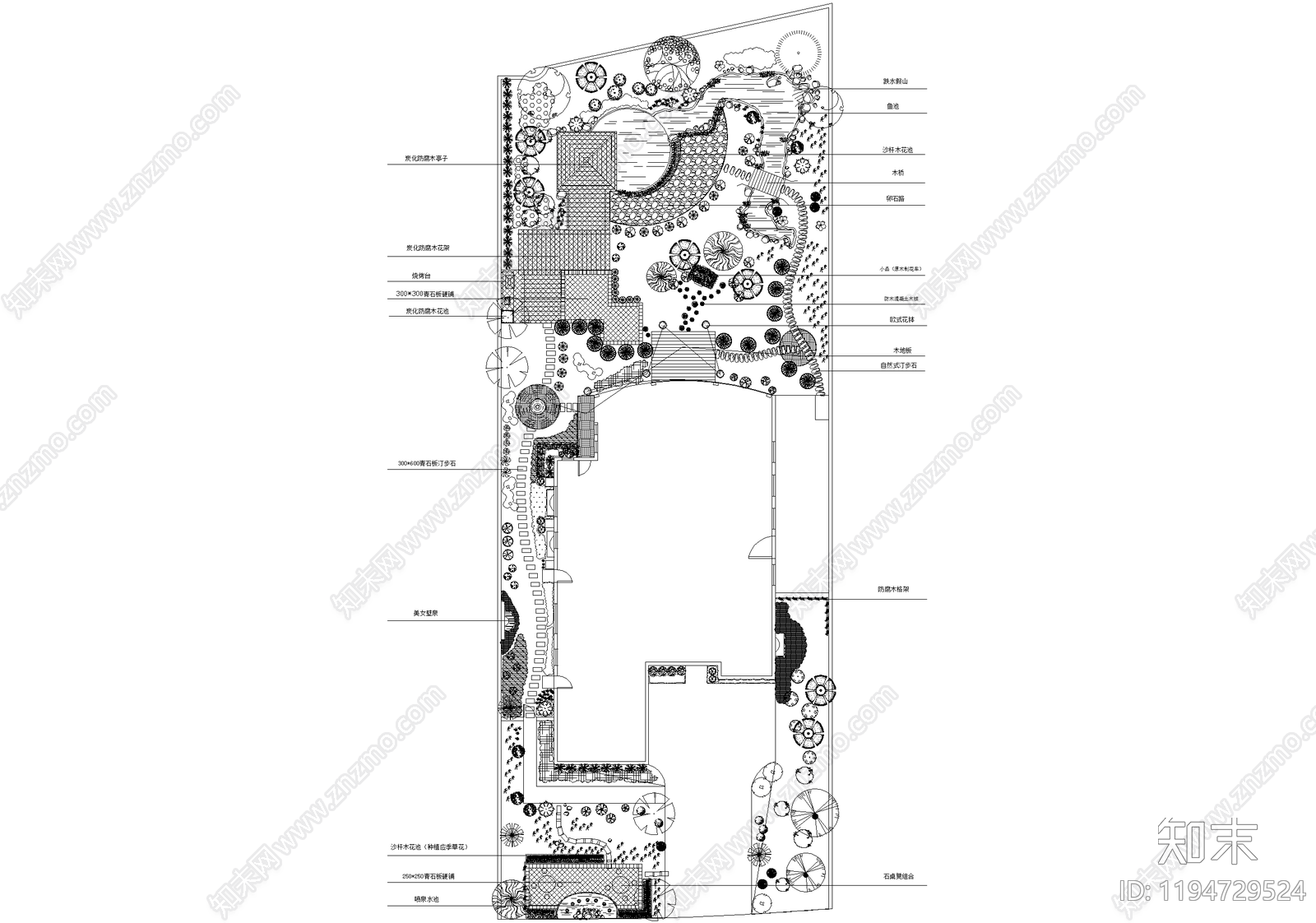 庭院施工图下载【ID:1194729524】
